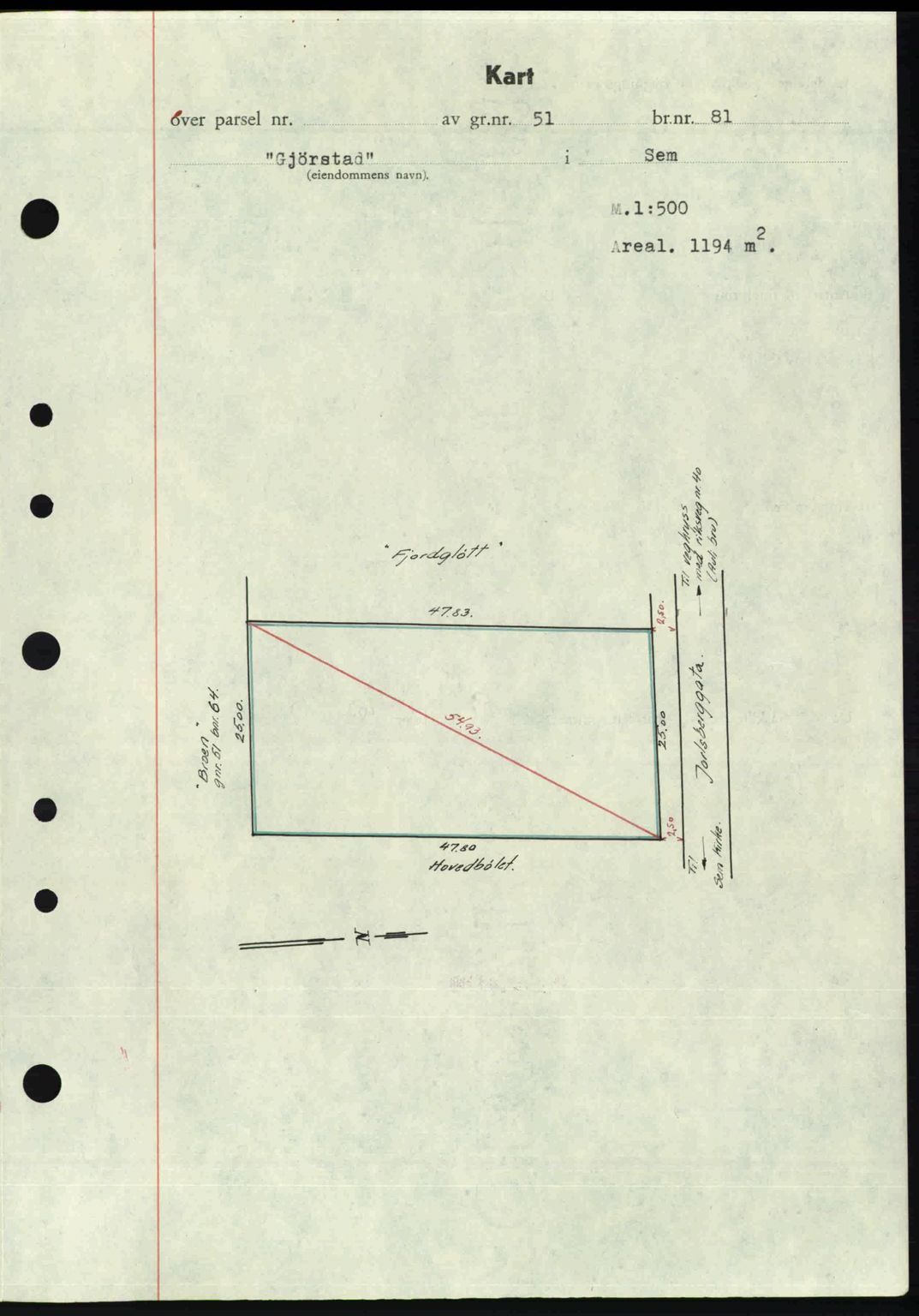 Jarlsberg sorenskriveri, SAKO/A-131/G/Ga/Gaa/L0018b: Mortgage book no. A-18b, 1946-1946, Diary no: : 828/1946