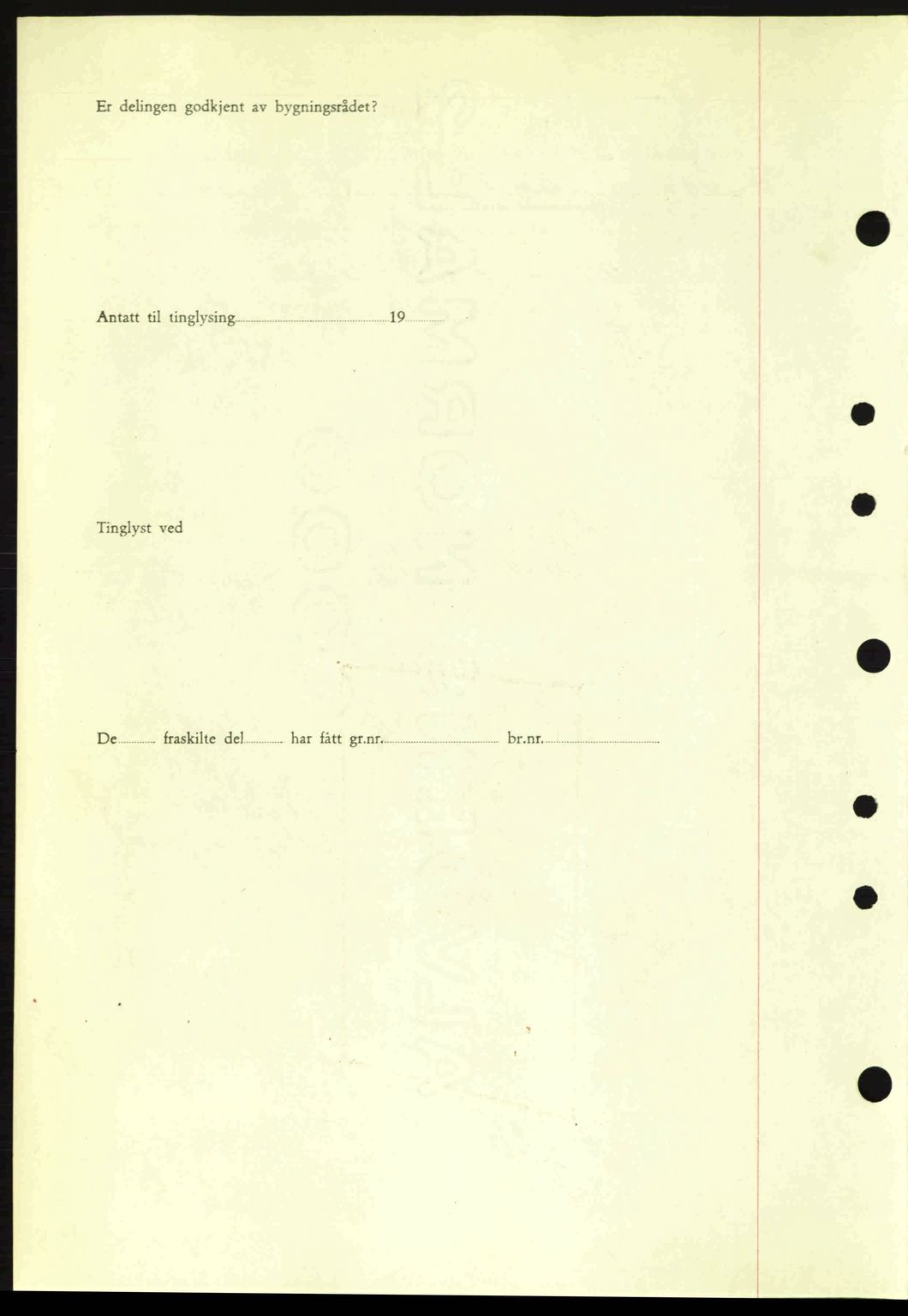 Nordre Sunnmøre sorenskriveri, AV/SAT-A-0006/1/2/2C/2Ca: Mortgage book no. A15, 1942-1943, Diary no: : 94/1943