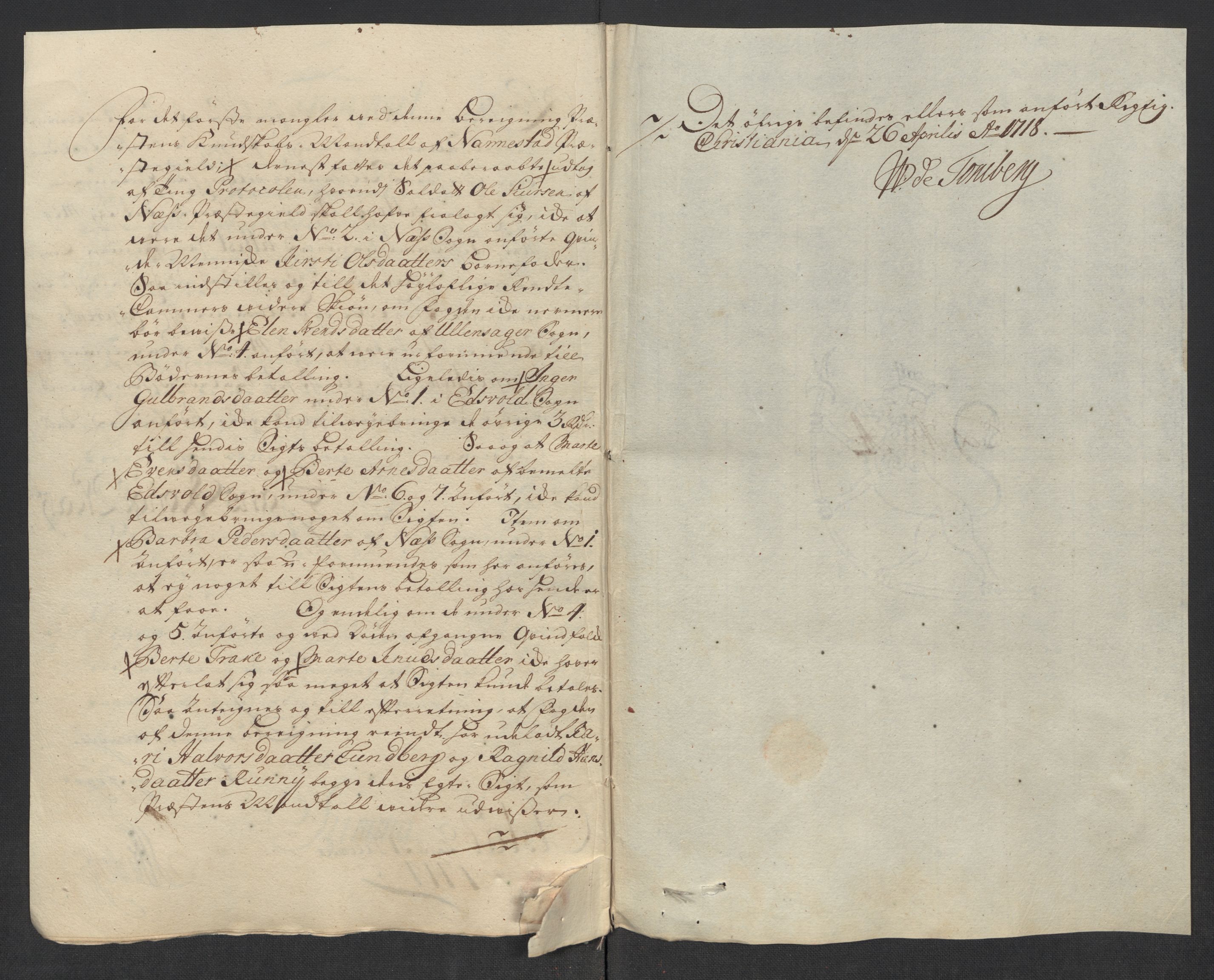 Rentekammeret inntil 1814, Reviderte regnskaper, Fogderegnskap, AV/RA-EA-4092/R12/L0726: Fogderegnskap Øvre Romerike, 1717, p. 272