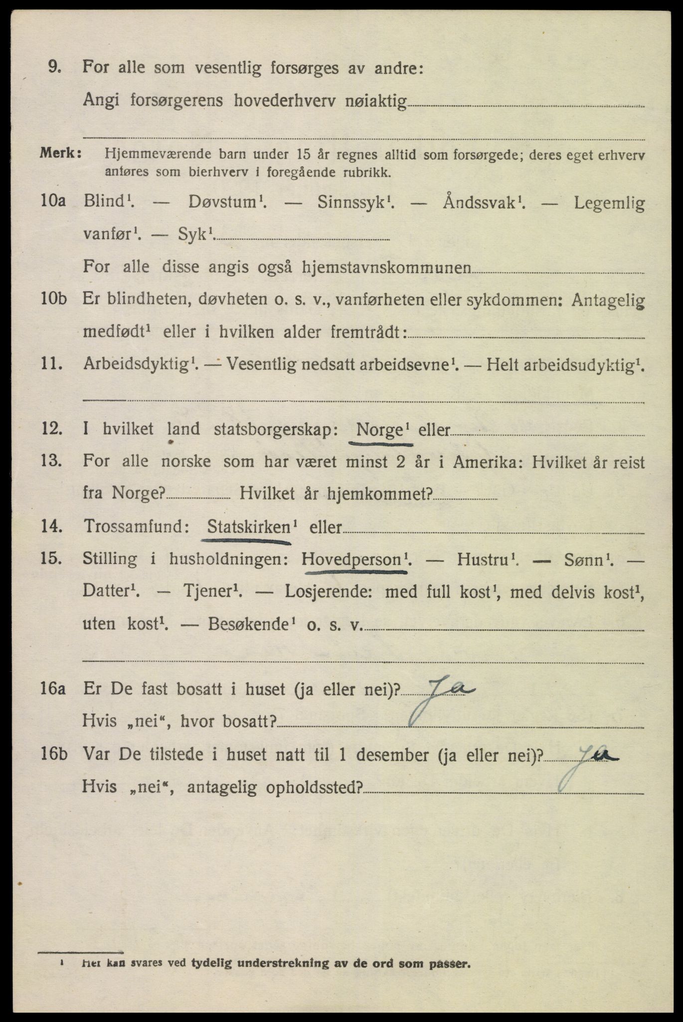 SAK, 1920 census for Hisøy, 1920, p. 3977