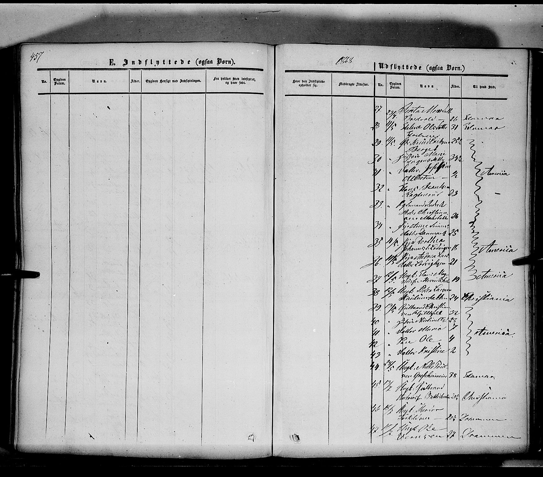 Nes prestekontor, Hedmark, AV/SAH-PREST-020/K/Ka/L0004: Parish register (official) no. 4, 1852-1886, p. 457