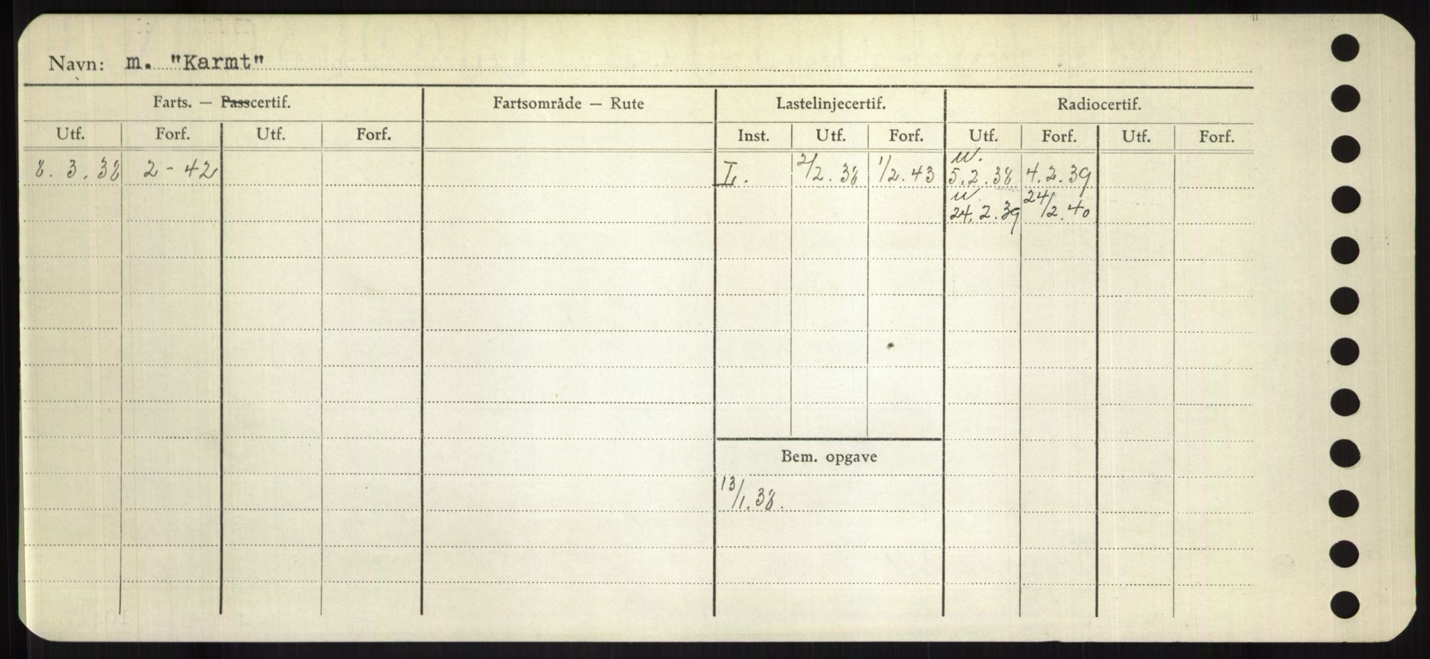 Sjøfartsdirektoratet med forløpere, Skipsmålingen, RA/S-1627/H/Hd/L0020: Fartøy, K-Kon, p. 128