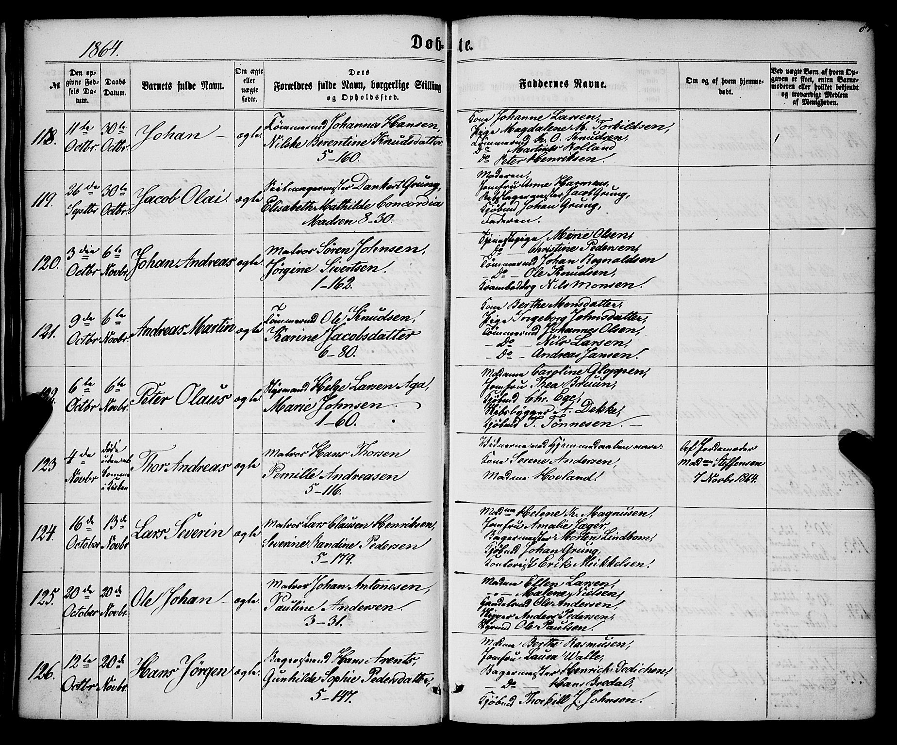 Nykirken Sokneprestembete, SAB/A-77101/H/Haa/L0015: Parish register (official) no. B 2, 1858-1869, p. 84