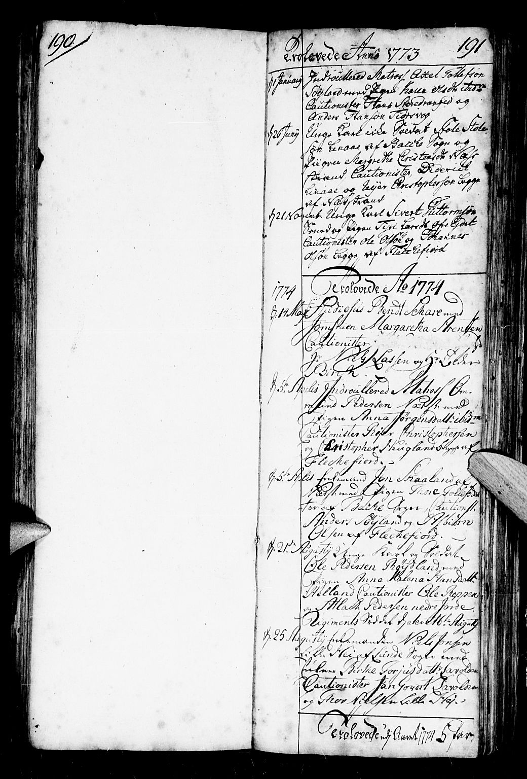 Flekkefjord sokneprestkontor, SAK/1111-0012/F/Fb/Fbc/L0001: Parish register (copy) no. B 1, 1773-1801, p. 228-229
