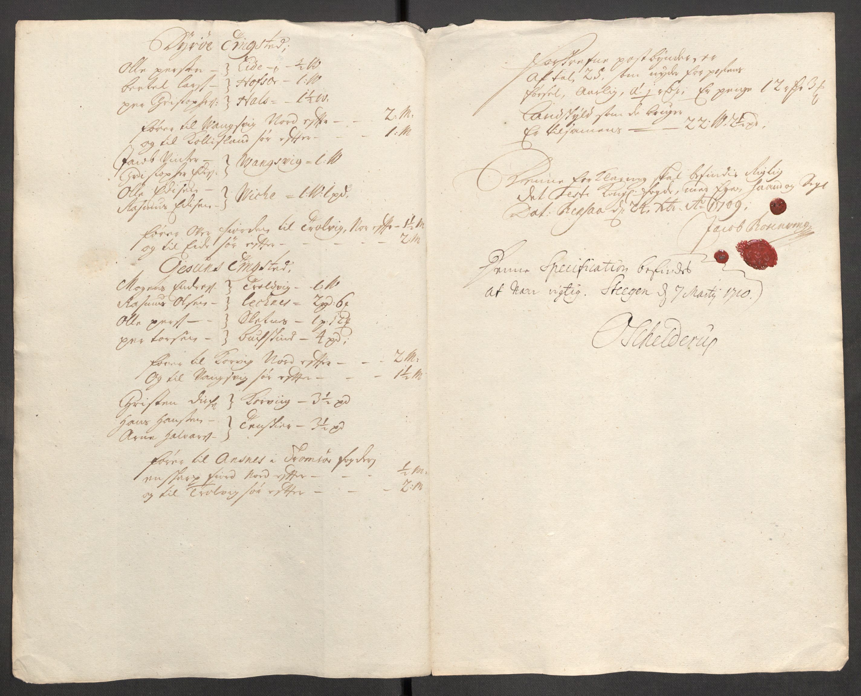 Rentekammeret inntil 1814, Reviderte regnskaper, Fogderegnskap, AV/RA-EA-4092/R68/L4757: Fogderegnskap Senja og Troms, 1708-1710, p. 214