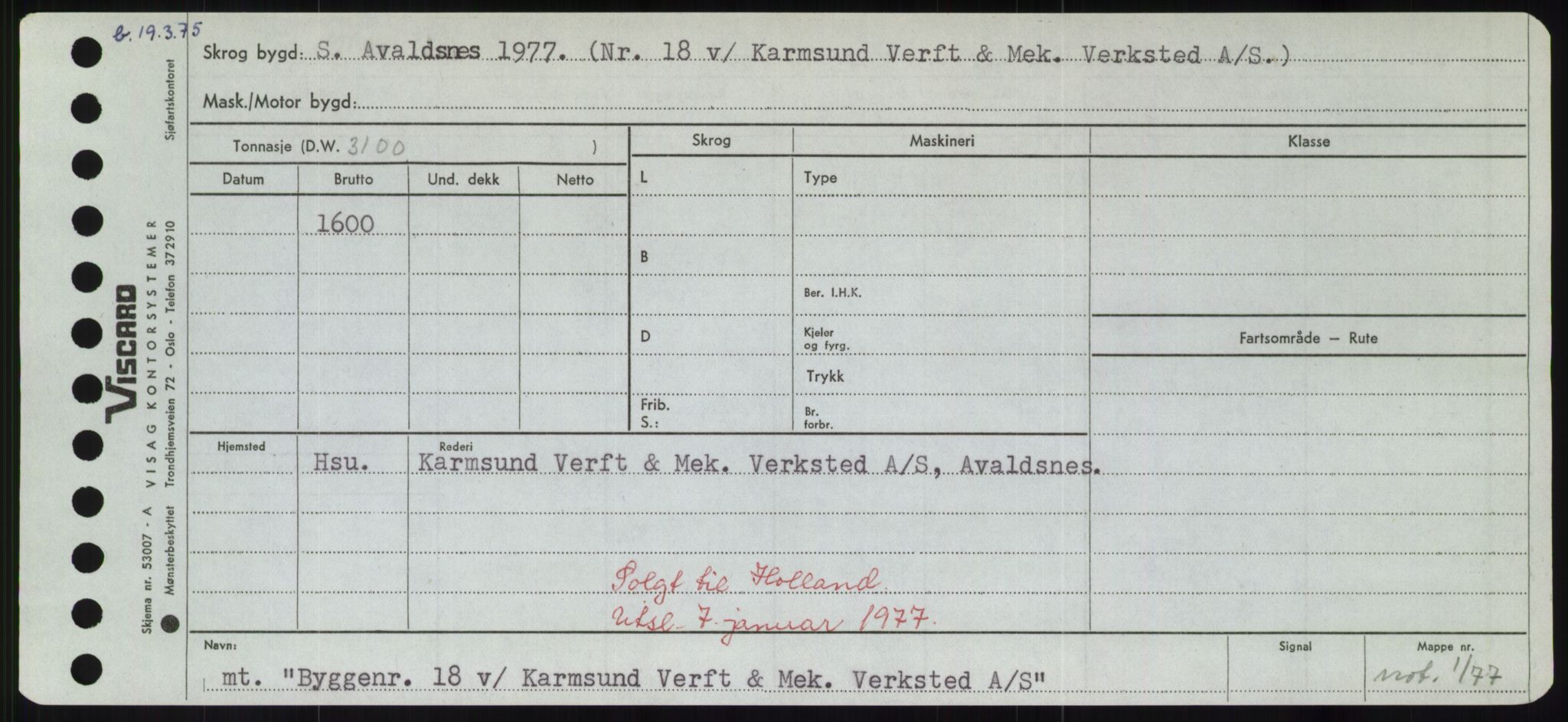 Sjøfartsdirektoratet med forløpere, Skipsmålingen, RA/S-1627/H/Hd/L0006: Fartøy, Byg-Båt, p. 401