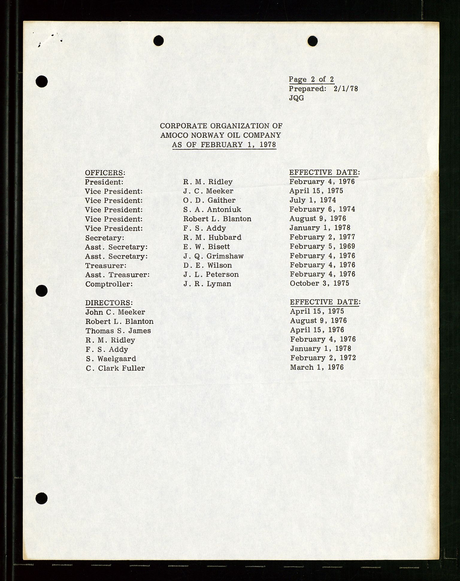 Pa 1740 - Amoco Norway Oil Company, AV/SAST-A-102405/22/A/Aa/L0001: Styreprotokoller og sakspapirer, 1965-1999, p. 91