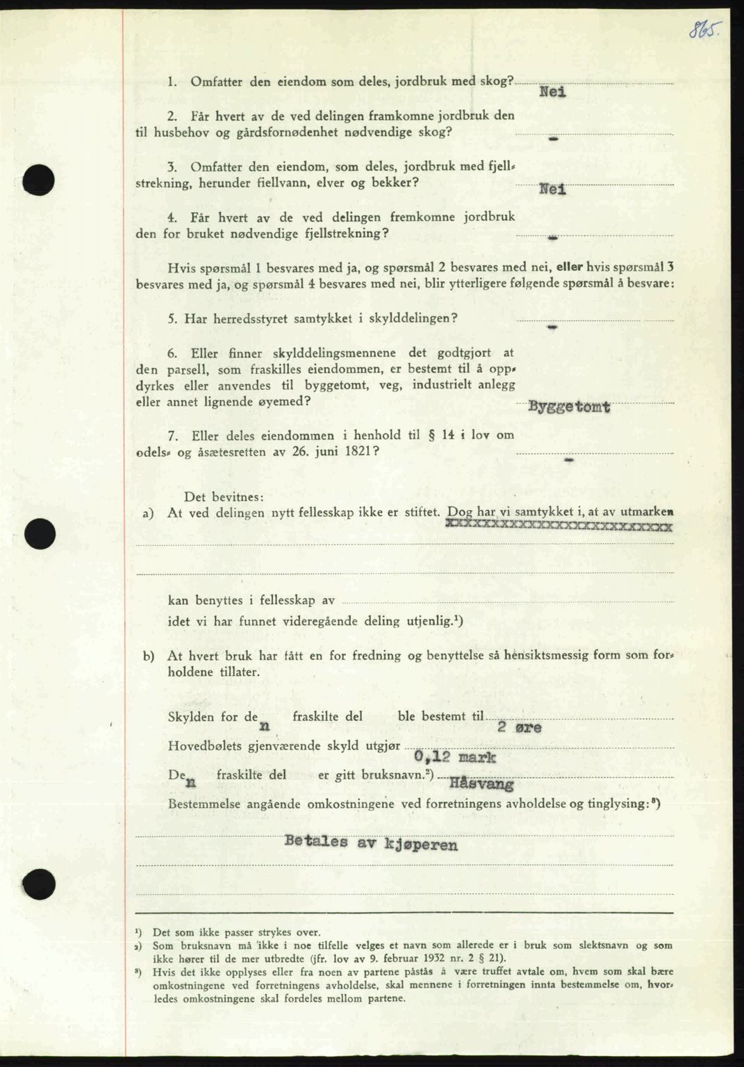 Nordmøre sorenskriveri, AV/SAT-A-4132/1/2/2Ca: Mortgage book no. A106, 1947-1947, Diary no: : 2742/1947