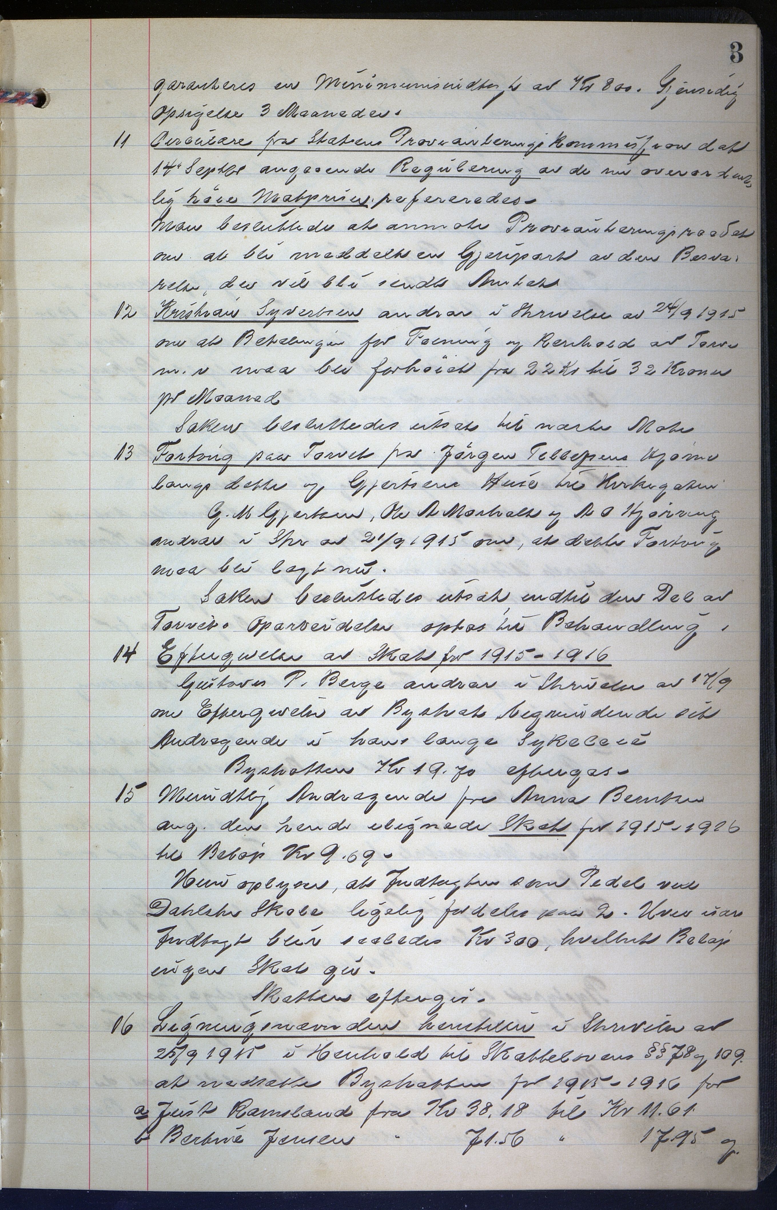 Grimstad kommune frem til 1971, AAKS/KA0904-PK/01/L0014: Møtebok, 1915-1917, p. 3