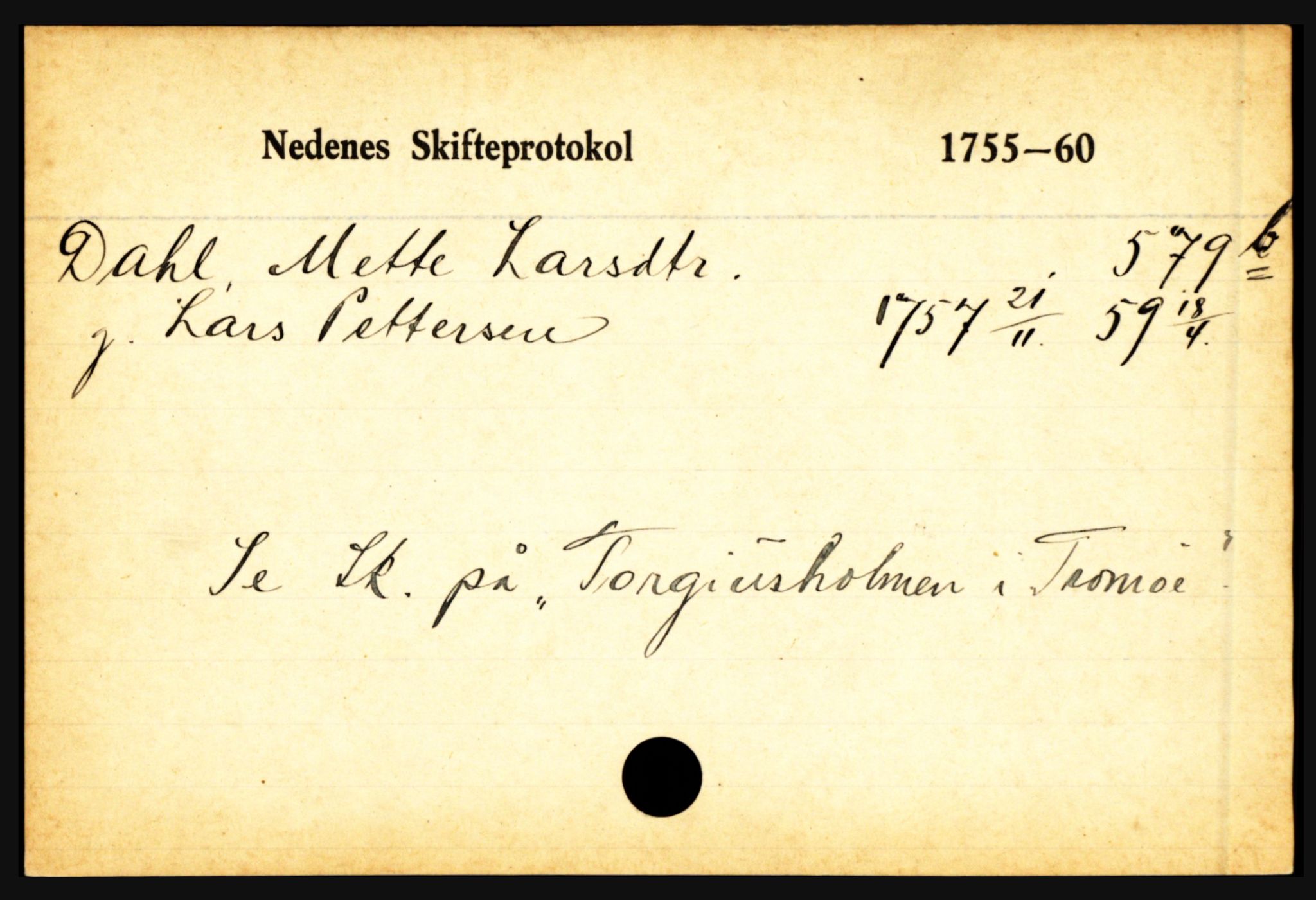 Nedenes sorenskriveri før 1824, AV/SAK-1221-0007/H, p. 4941