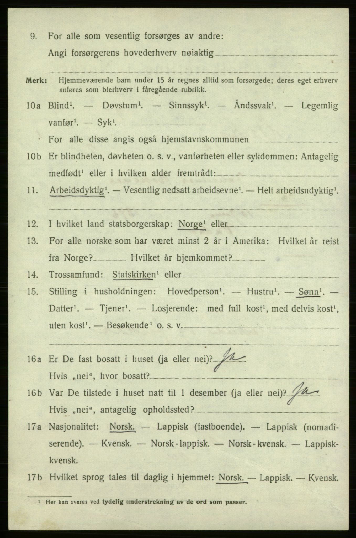 SATØ, 1920 census for Vadsø, 1920, p. 2238