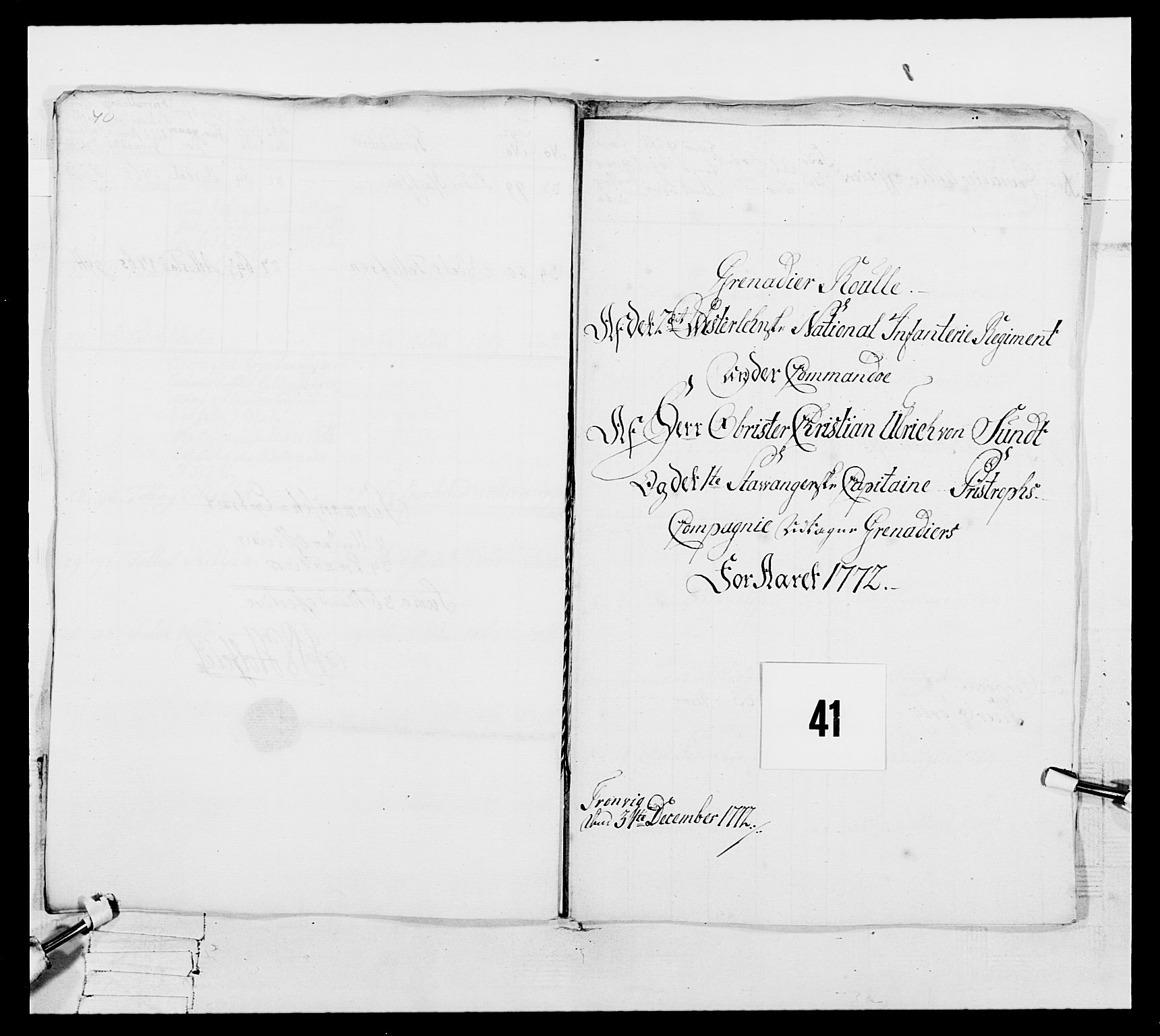 Generalitets- og kommissariatskollegiet, Det kongelige norske kommissariatskollegium, RA/EA-5420/E/Eh/L0105: 2. Vesterlenske nasjonale infanteriregiment, 1766-1773, p. 184