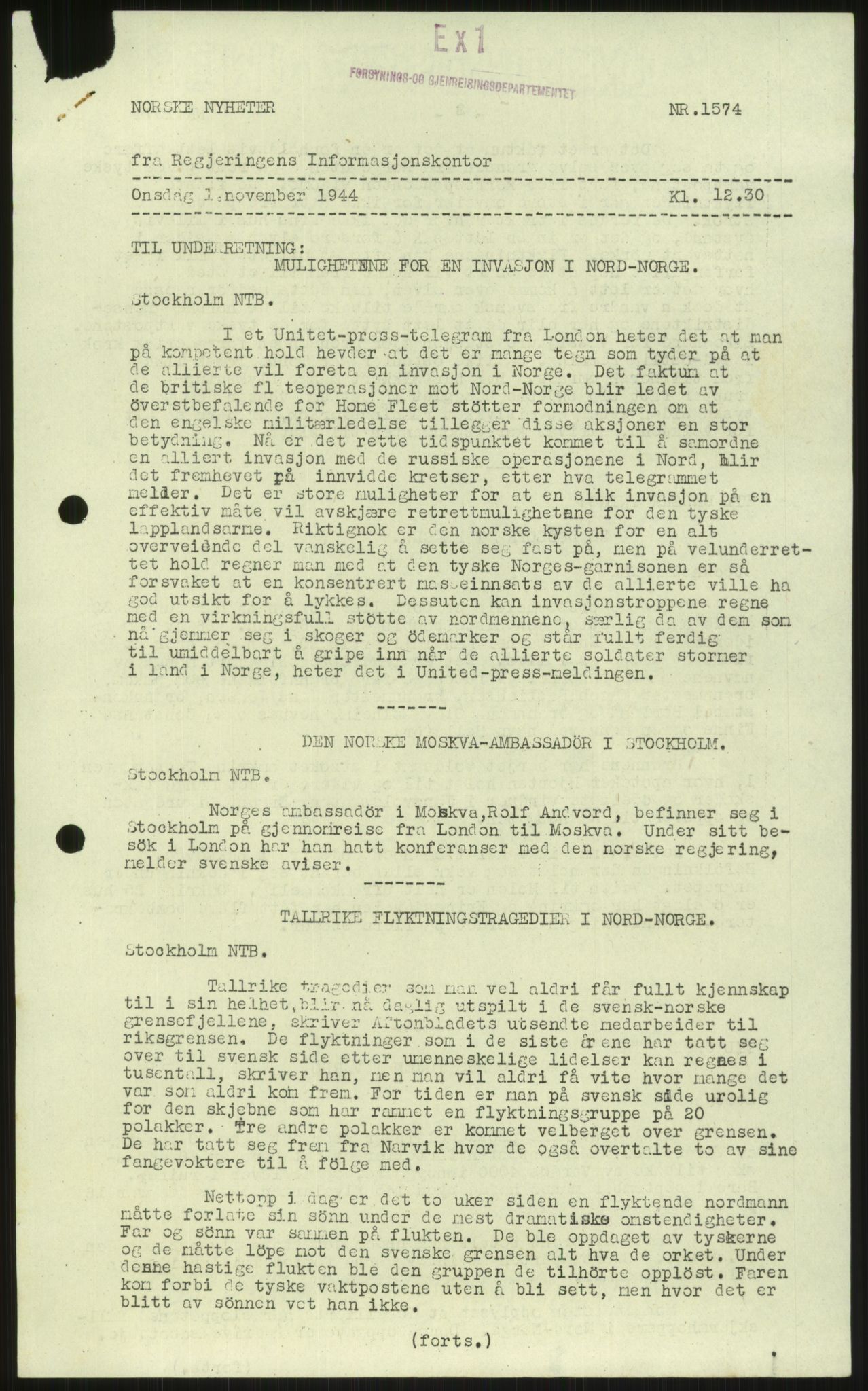 Kommunaldepartementet, Den alminnelige avdeling, RA/S-1437/F/Fe, 1944, p. 311