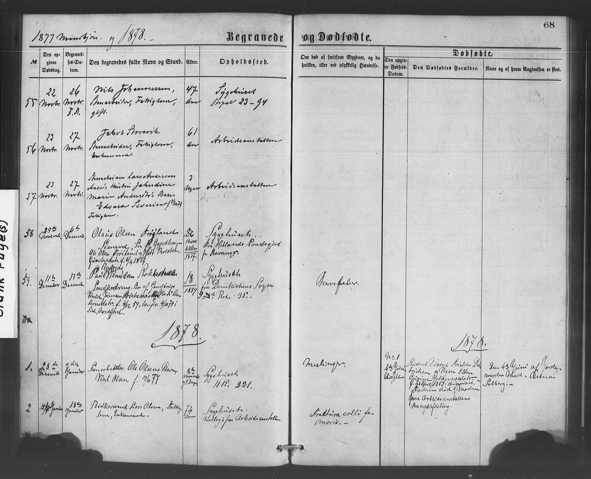 Bergen kommunale pleiehjem - stiftelsespresten, SAB/A-100281: Parish register (official) no. A 1, 1874-1886, p. 67