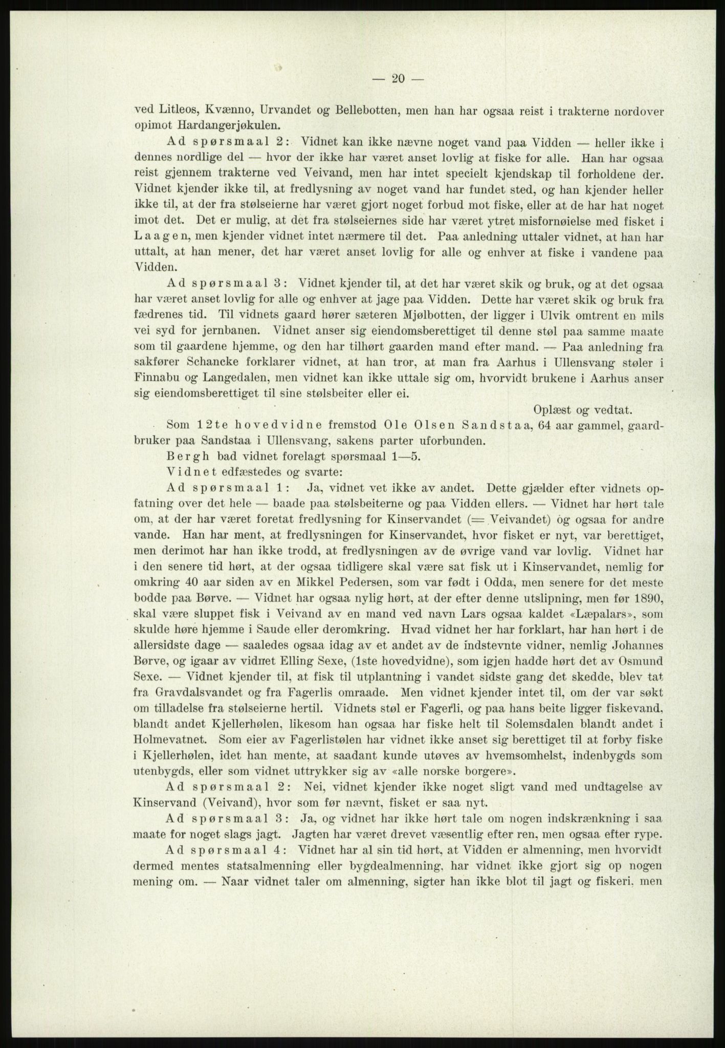 Høyfjellskommisjonen, AV/RA-S-1546/X/Xa/L0001: Nr. 1-33, 1909-1953, p. 30