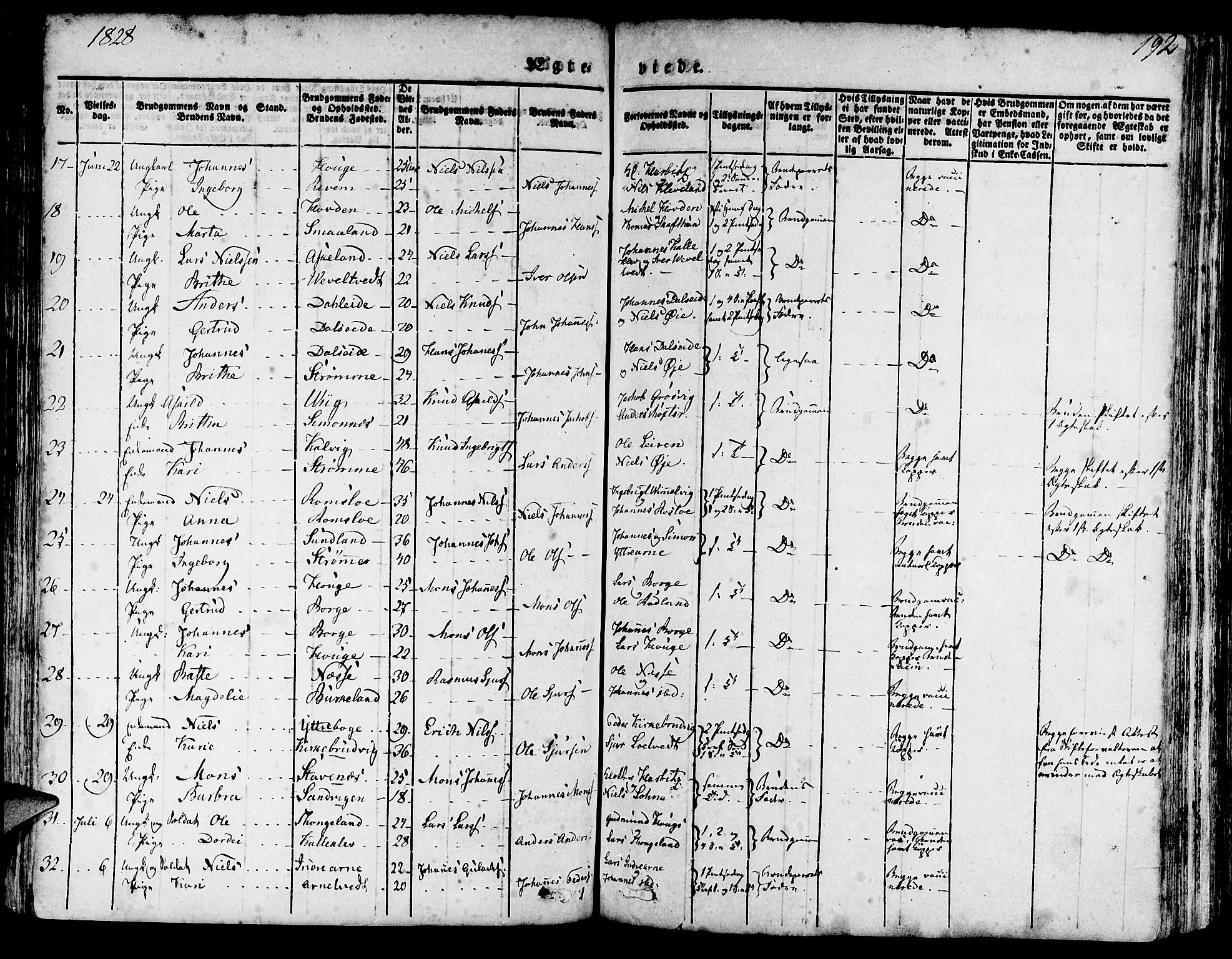 Haus sokneprestembete, SAB/A-75601/H/Haa: Parish register (official) no. A 14, 1827-1838, p. 192