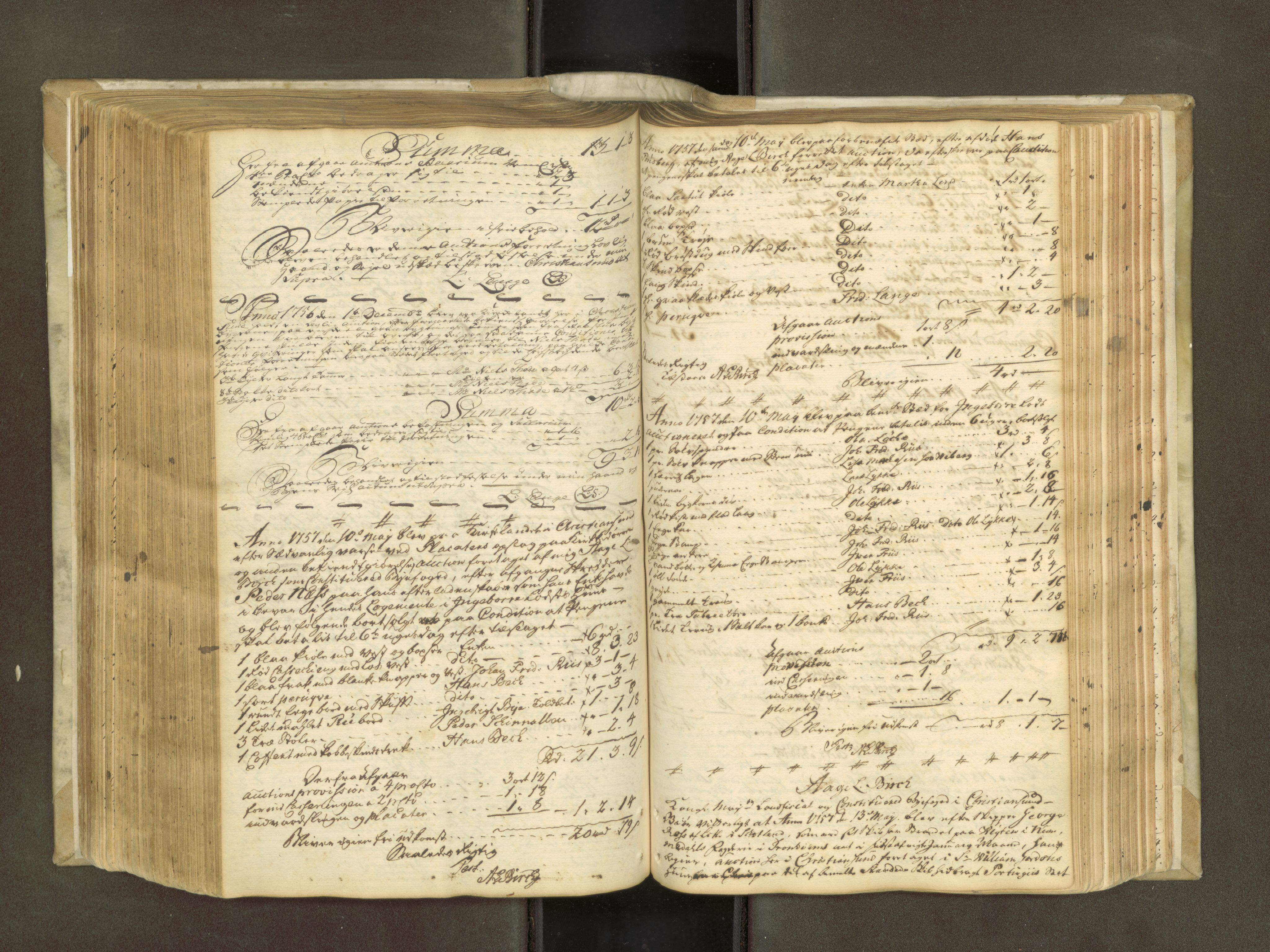 Nordmøre sorenskriveri, AV/SAT-A-4132/1/5/5A/L002a: Auksjonsprotokoll, 1740-1768