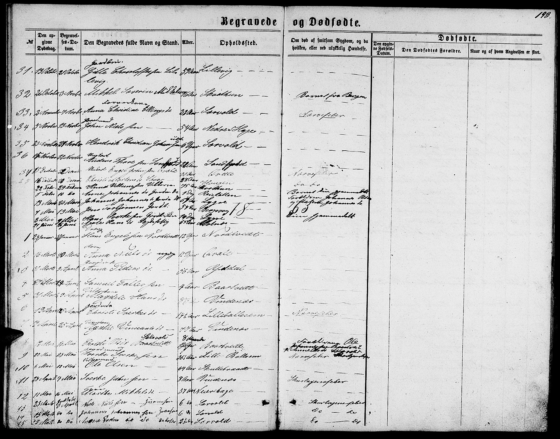 Fusa sokneprestembete, AV/SAB-A-75401/H/Hab: Parish register (copy) no. C 1, 1861-1885, p. 193