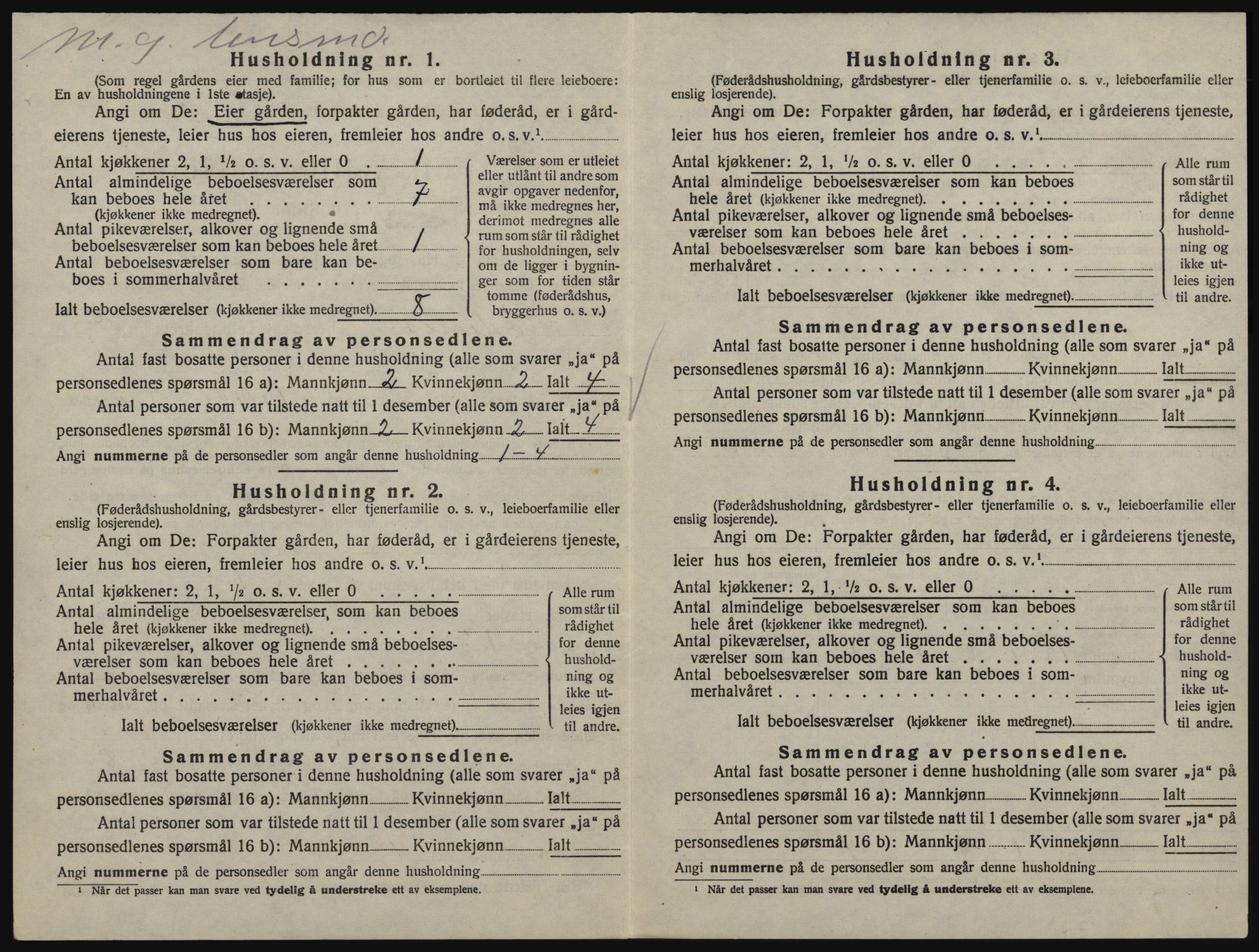 SAO, 1920 census for Rødenes, 1920, p. 397