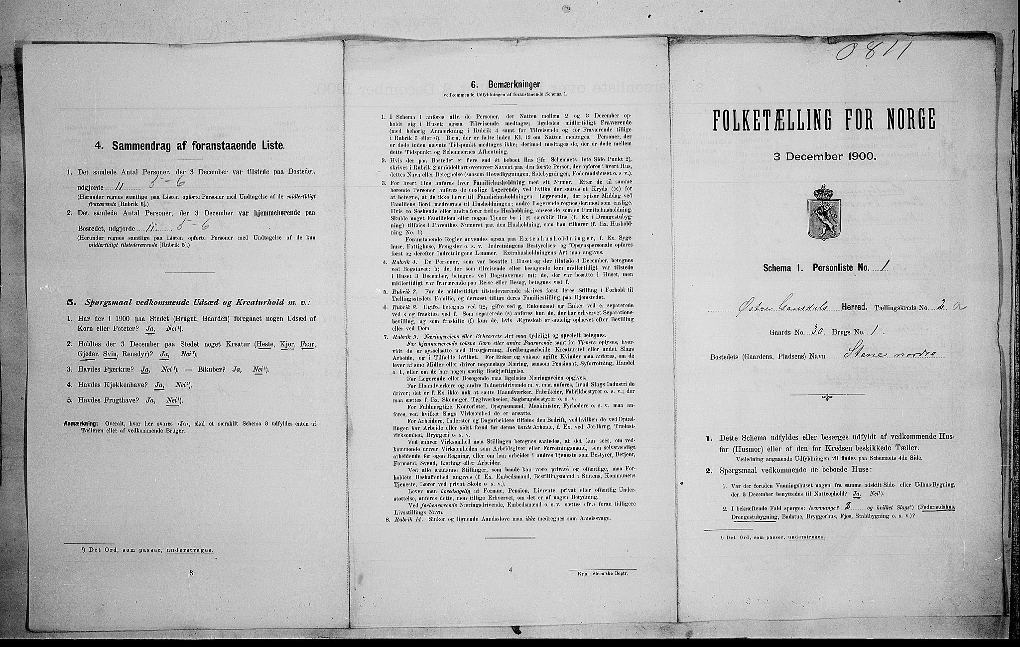 SAH, 1900 census for Østre Gausdal, 1900, p. 33