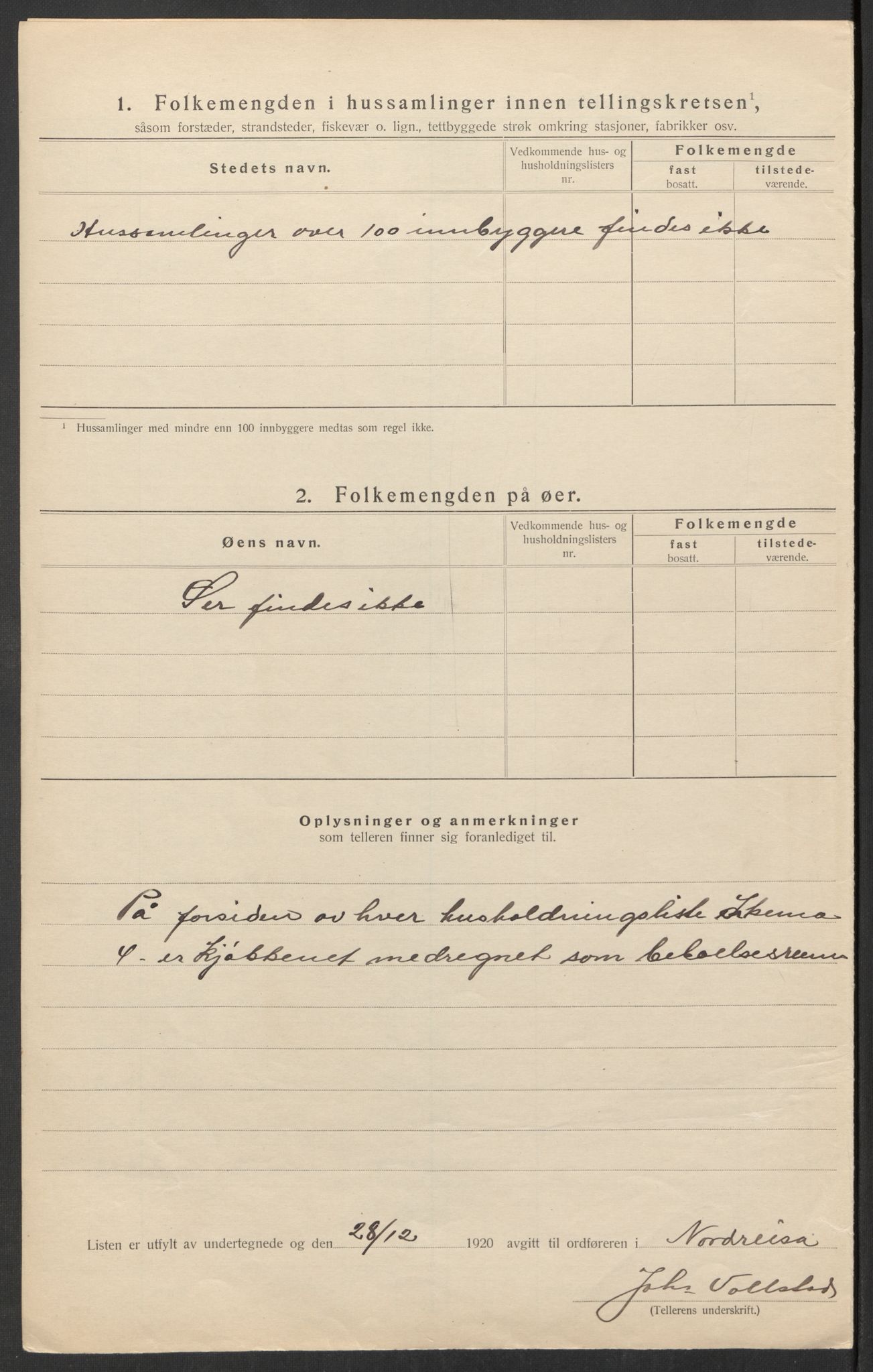 SATØ, 1920 census for Nordreisa, 1920, p. 23