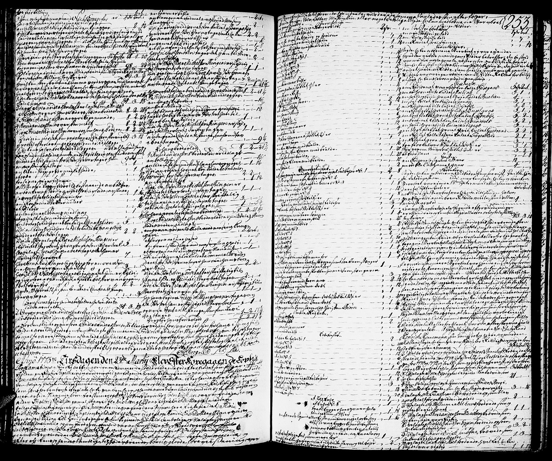 Orkdal sorenskriveri, SAT/A-4169/1/3/3Aa/L0007: Skifteprotokoller, 1767-1782, p. 252b-253a