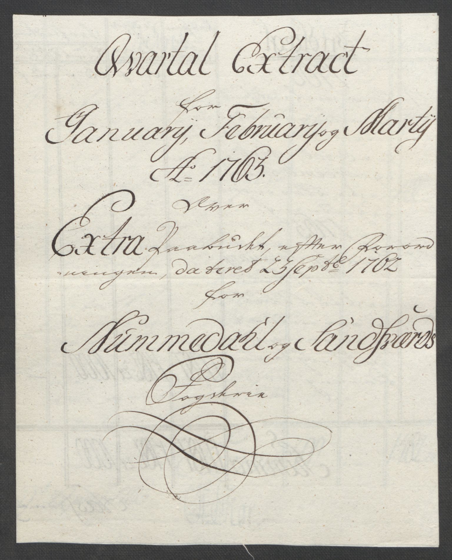 Rentekammeret inntil 1814, Reviderte regnskaper, Fogderegnskap, RA/EA-4092/R24/L1672: Ekstraskatten Numedal og Sandsvær, 1762-1767, p. 175