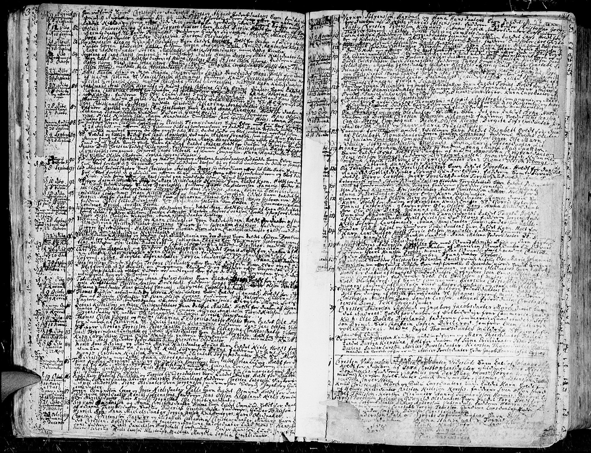 Kristiansand domprosti, SAK/1112-0006/F/Fa/L0001: Parish register (official) no. A 1, 1734-1793, p. 36-37