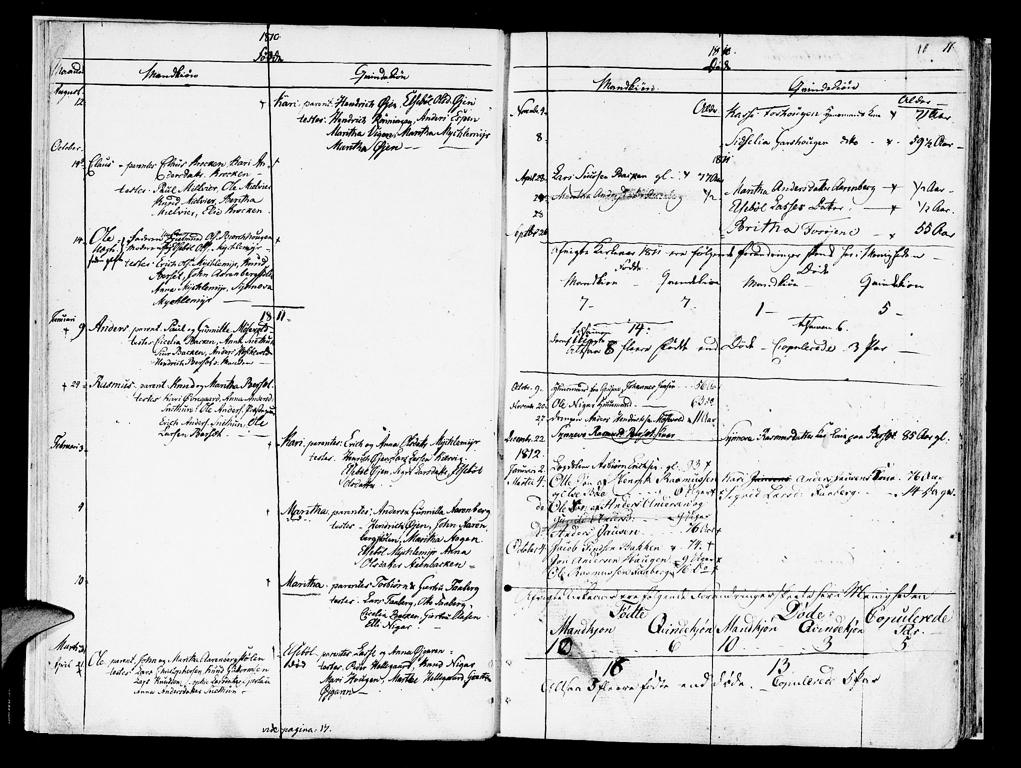 Jostedal sokneprestembete, SAB/A-80601/H/Haa/Haaa/L0003: Parish register (official) no. A 3, 1807-1837, p. 11