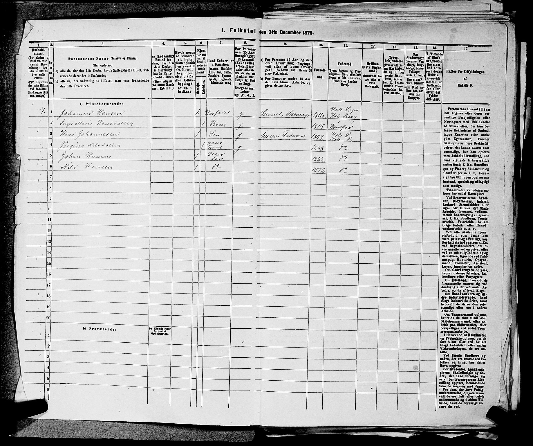 SAKO, 1875 census for 0612P Hole, 1875, p. 634