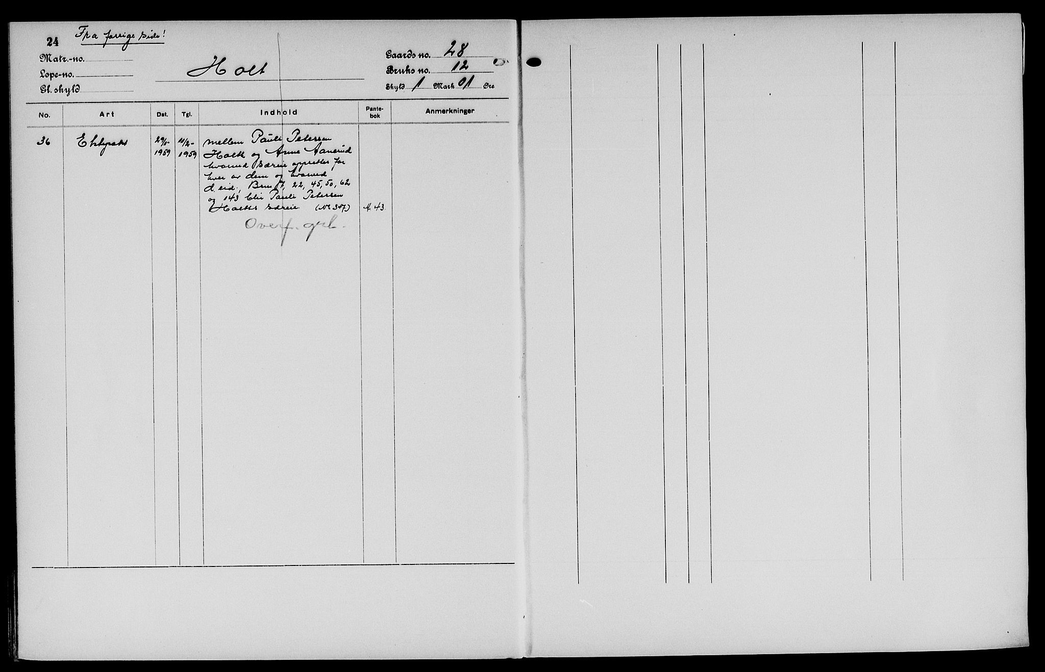 Vinger og Odal sorenskriveri, SAH/TING-022/H/Ha/Hac/Hacc/L0005: Mortgage register no. 3.5, 1923, p. 24