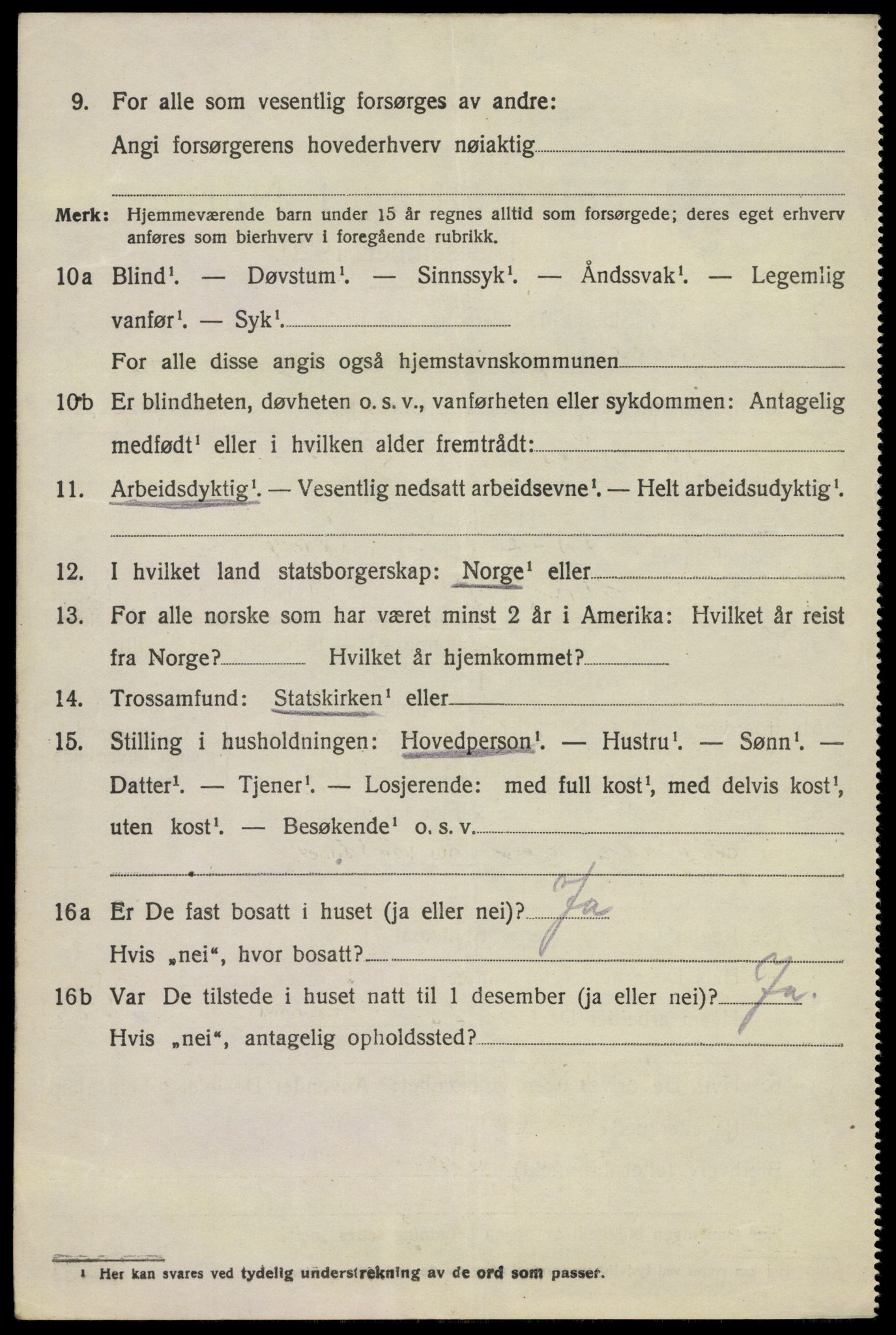 SAKO, 1920 census for Tjølling, 1920, p. 5158