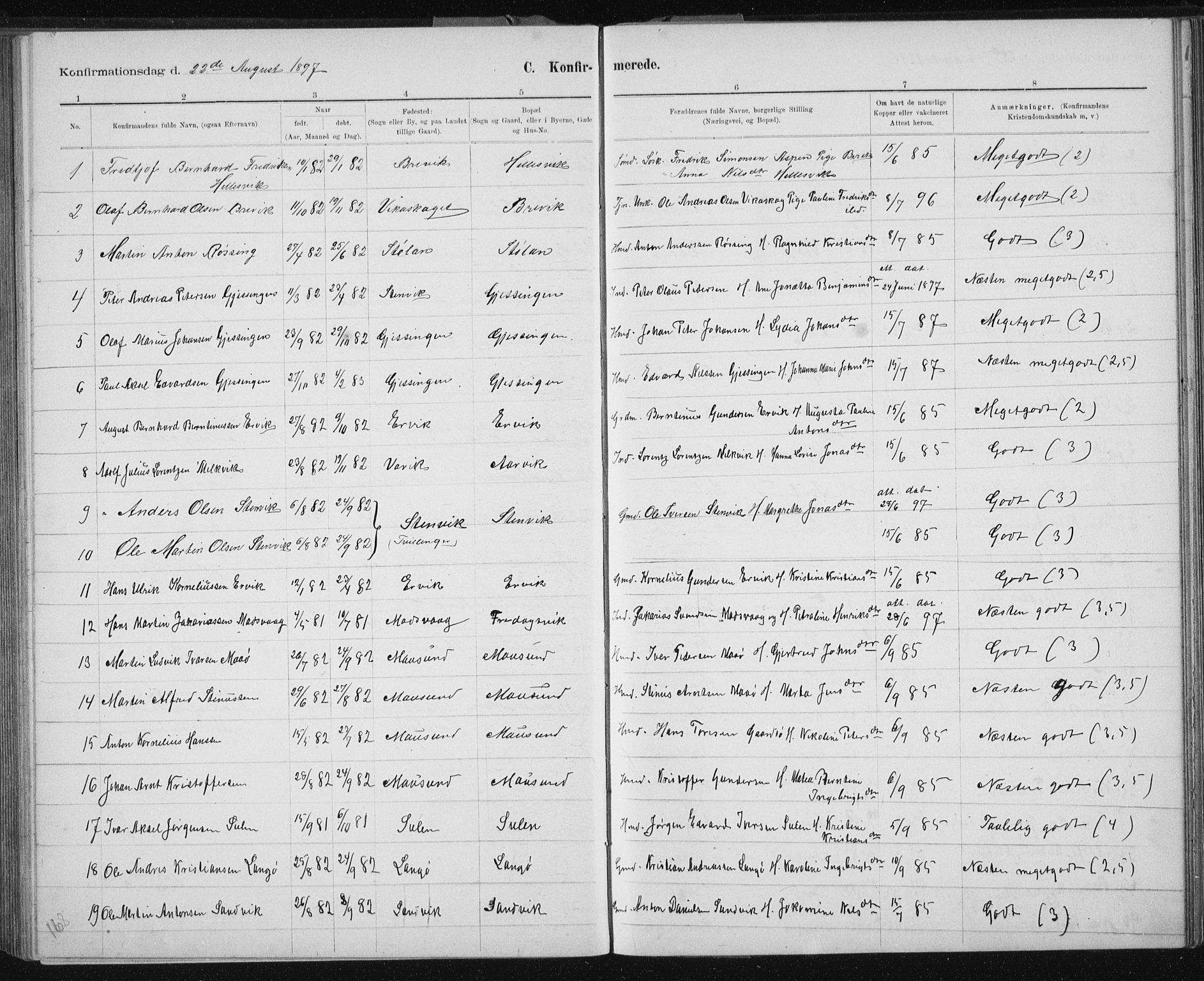 Ministerialprotokoller, klokkerbøker og fødselsregistre - Sør-Trøndelag, AV/SAT-A-1456/640/L0586: Parish register (copy) no. 640C03b, 1891-1908