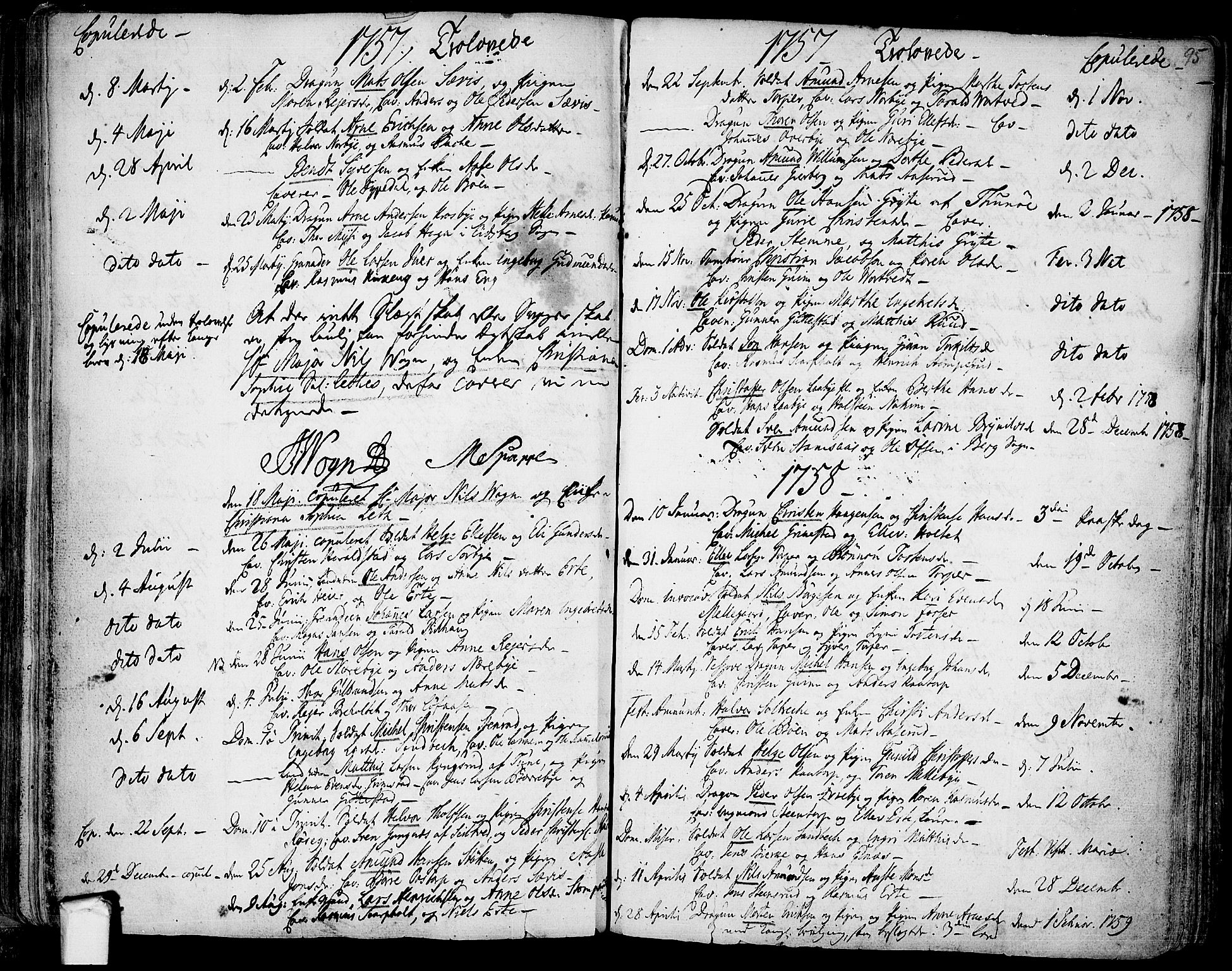 Rakkestad prestekontor Kirkebøker, SAO/A-2008/F/Fa/L0003: Parish register (official) no. I 3, 1752-1777, p. 95