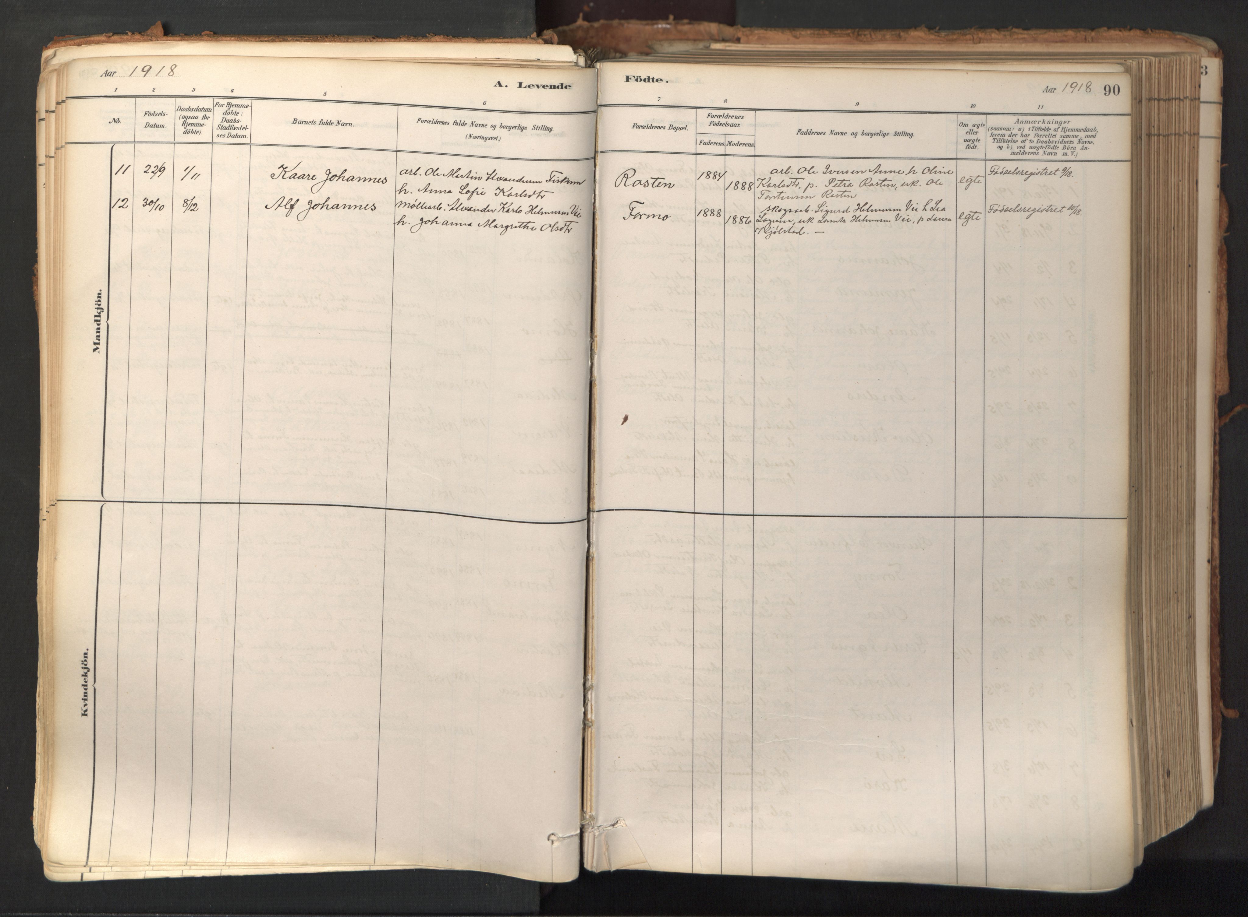 Ministerialprotokoller, klokkerbøker og fødselsregistre - Nord-Trøndelag, SAT/A-1458/758/L0519: Parish register (official) no. 758A04, 1880-1926, p. 90