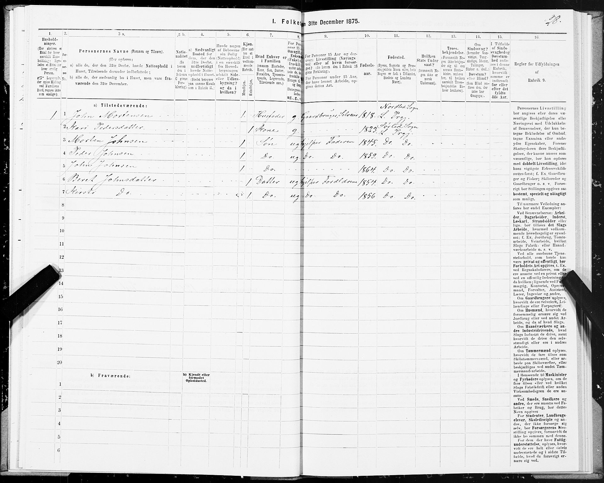 SAT, 1875 census for 1737P Lierne, 1875, p. 2028