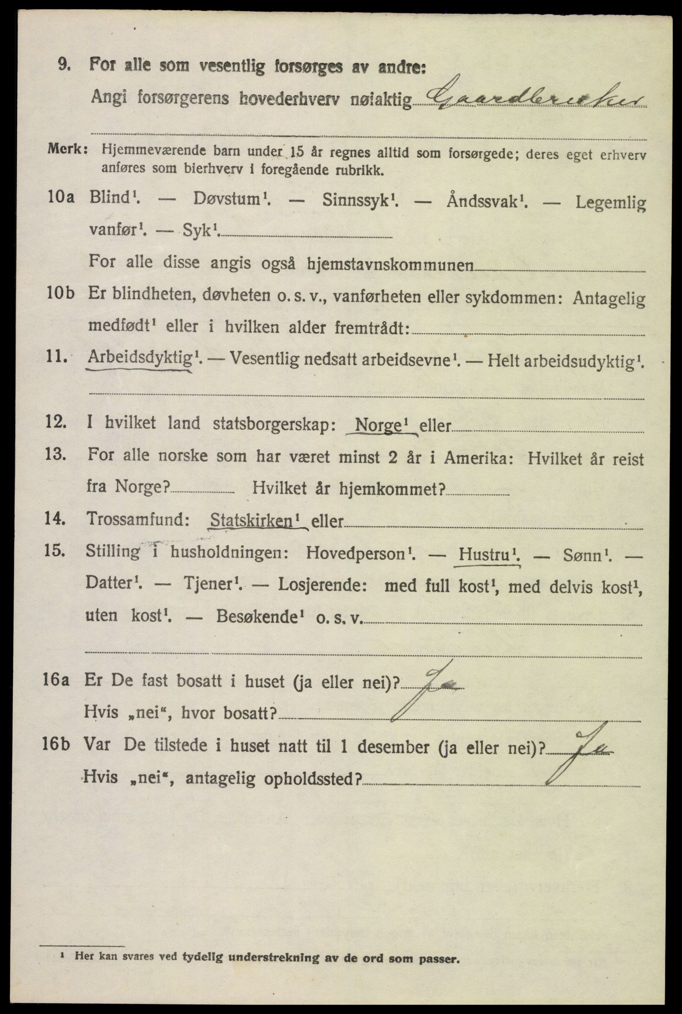 SAH, 1920 census for Østre Gausdal, 1920, p. 2701