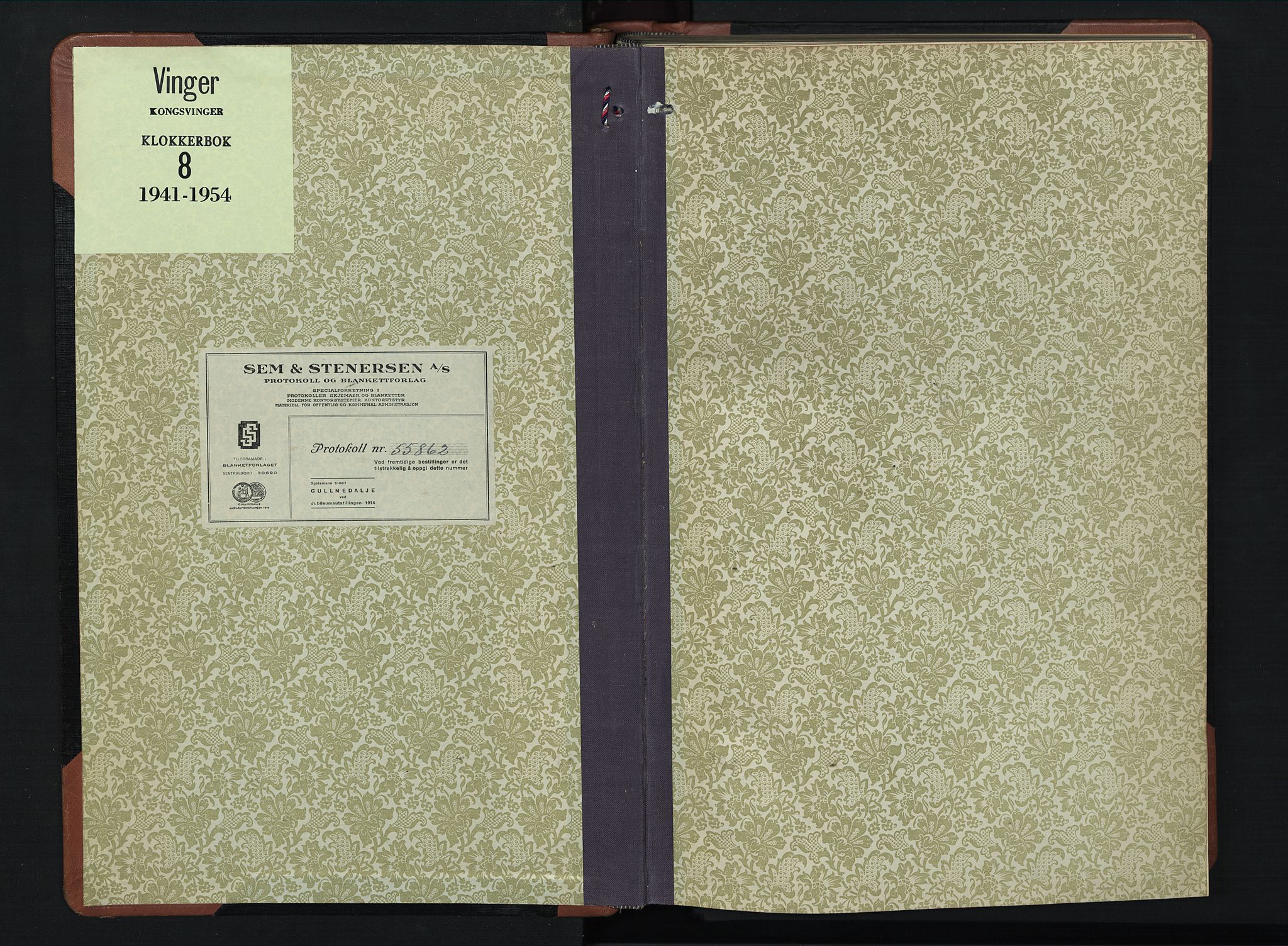 Vinger prestekontor, SAH/PREST-024/H/Ha/Hab/L0008: Parish register (copy) no. 8, 1941-1954