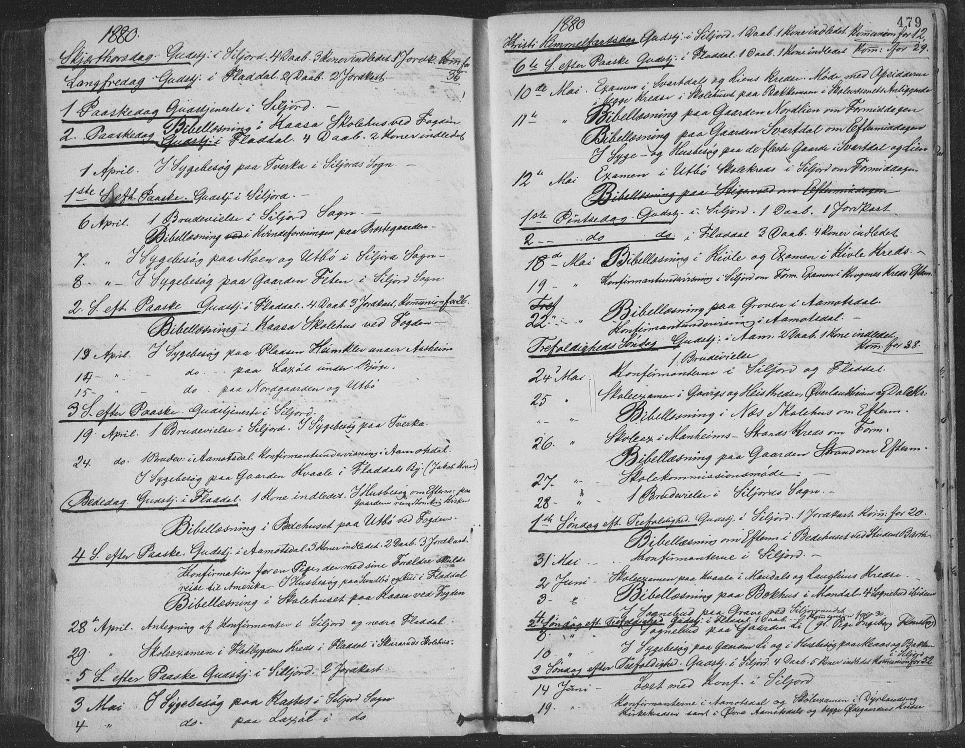 Seljord kirkebøker, SAKO/A-20/F/Fa/L0014: Parish register (official) no. I 14, 1877-1886, p. 479