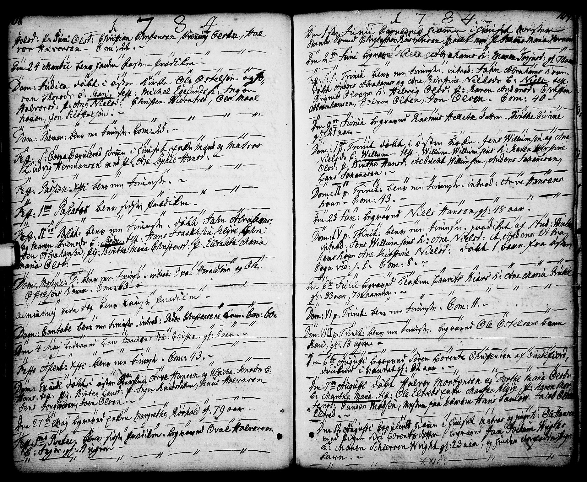 Porsgrunn kirkebøker , SAKO/A-104/F/Fa/L0001: Parish register (official) no. 1, 1764-1814, p. 108-109