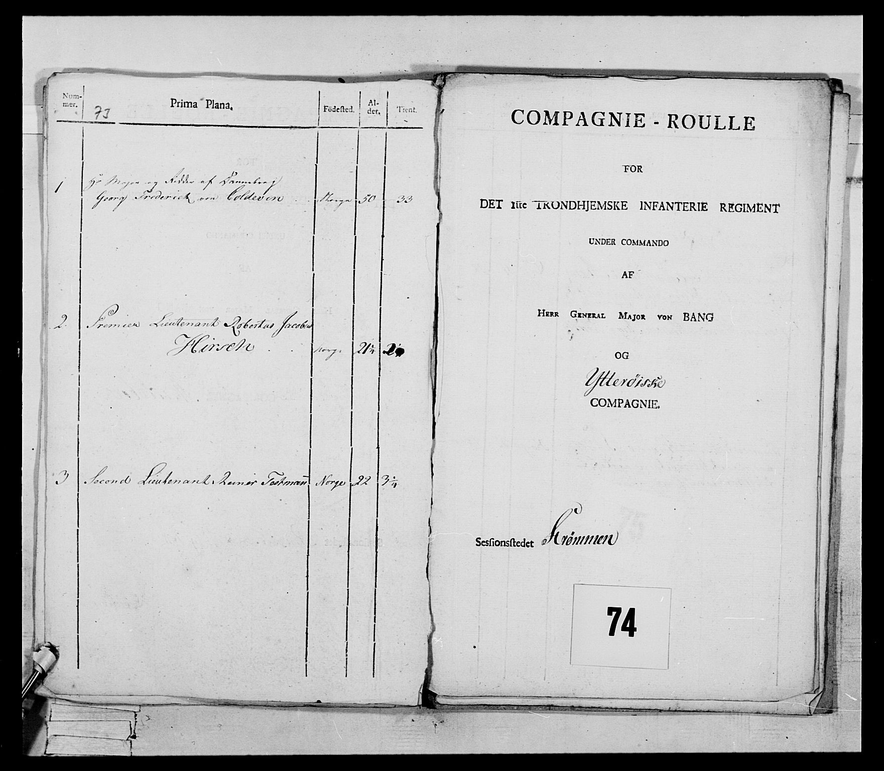 Generalitets- og kommissariatskollegiet, Det kongelige norske kommissariatskollegium, RA/EA-5420/E/Eh/L0075a: 1. Trondheimske nasjonale infanteriregiment, 1789-1811, p. 339