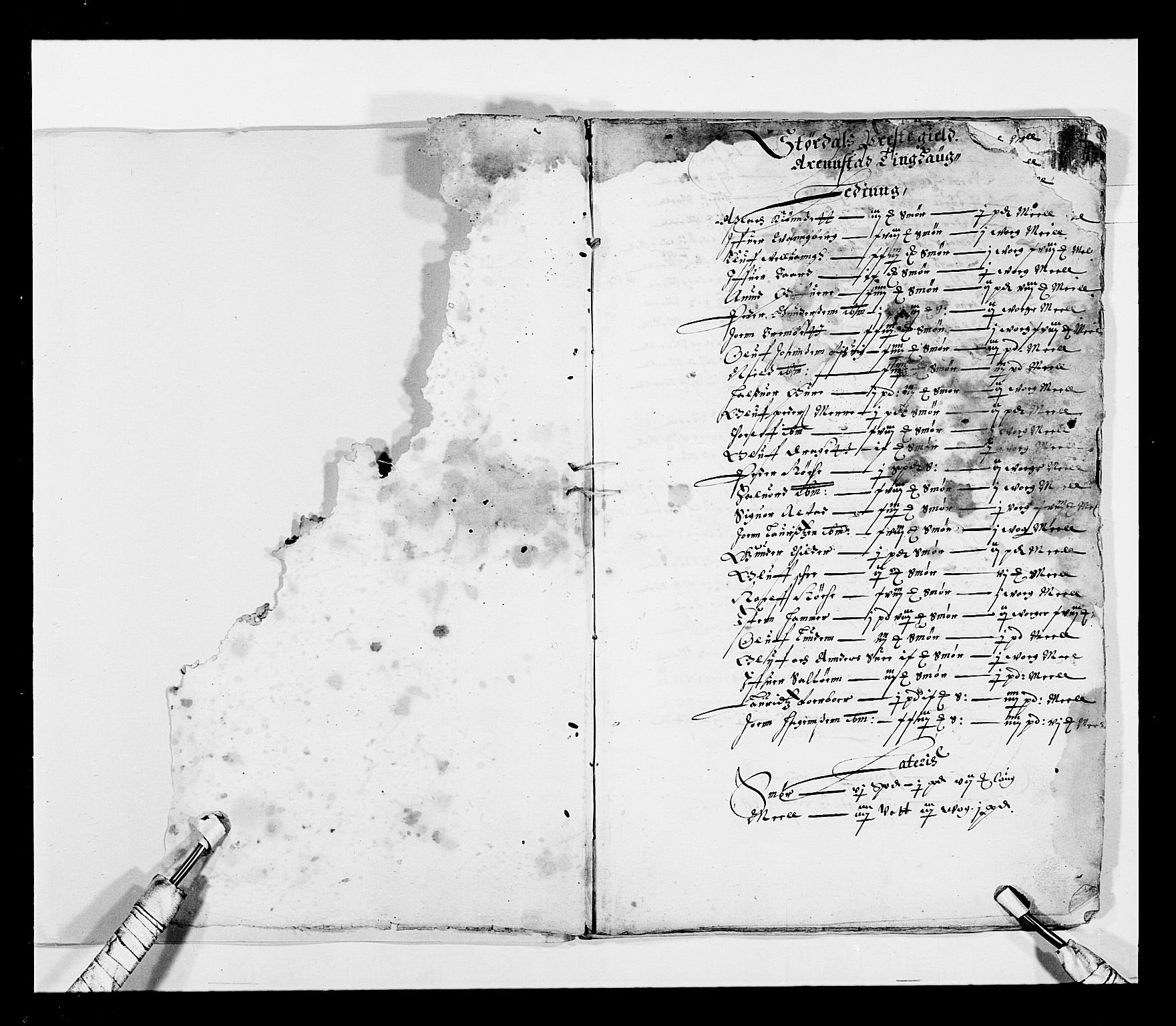 Stattholderembetet 1572-1771, RA/EA-2870/Ek/L0027/0001: Jordebøker 1633-1658: / Jordebøker for Trondheim len, 1643-1644, p. 102