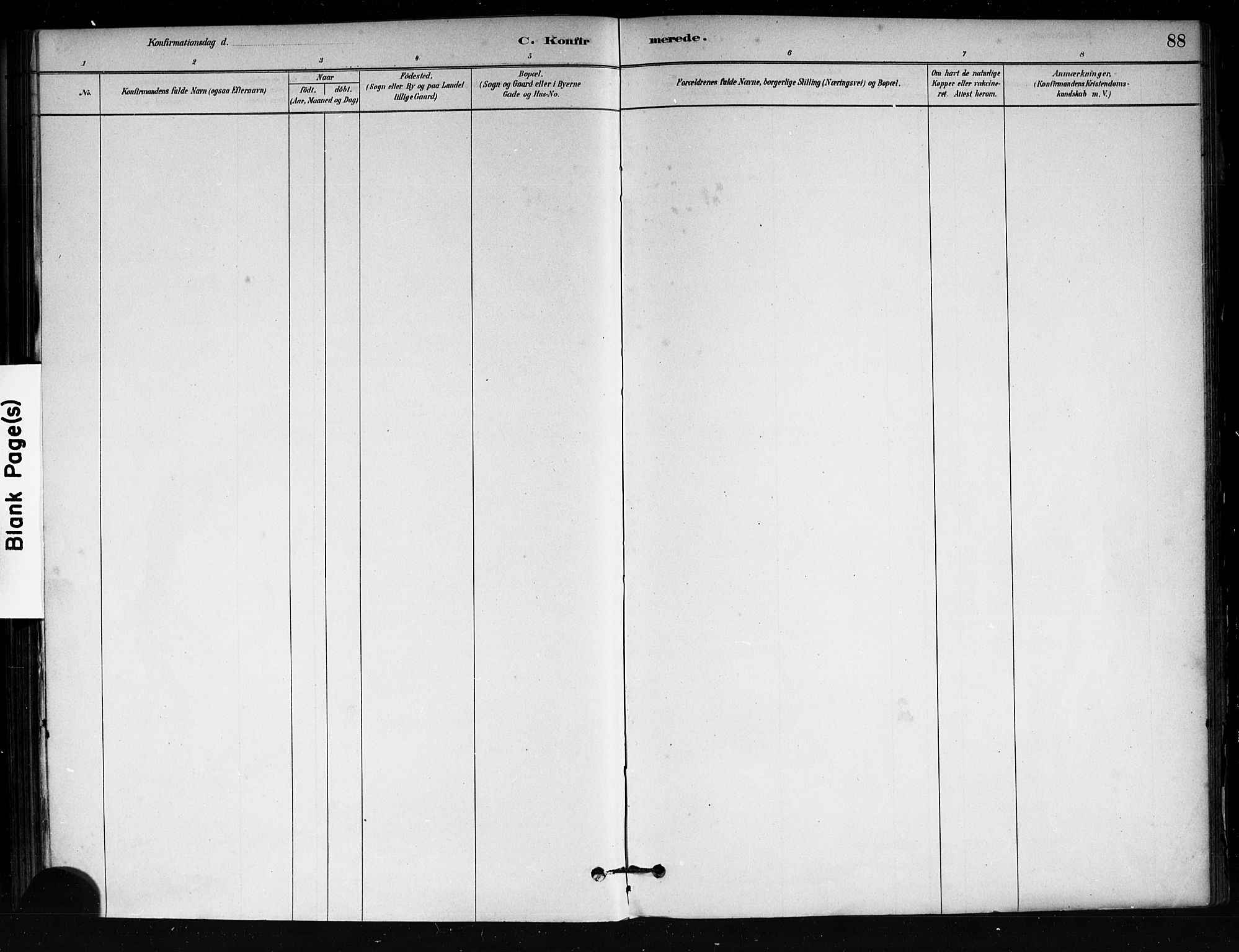 Tjøme kirkebøker, AV/SAKO-A-328/F/Fa/L0001: Parish register (official) no. I 1, 1879-1890, p. 88