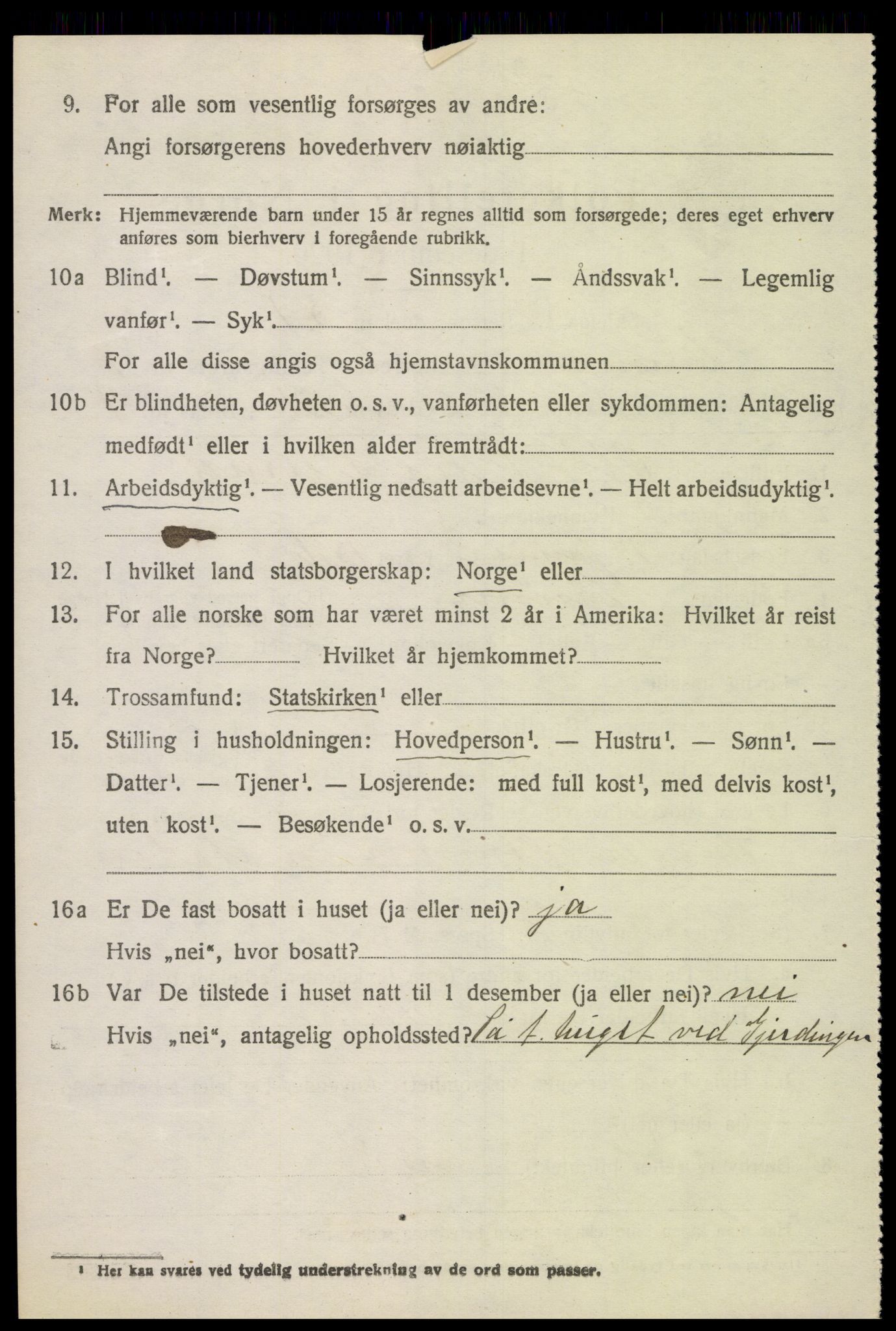 SAH, 1920 census for Lunner, 1920, p. 8636