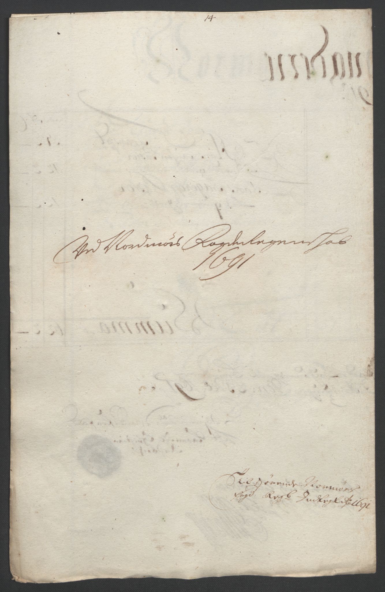 Rentekammeret inntil 1814, Reviderte regnskaper, Fogderegnskap, RA/EA-4092/R56/L3734: Fogderegnskap Nordmøre, 1690-1691, p. 402