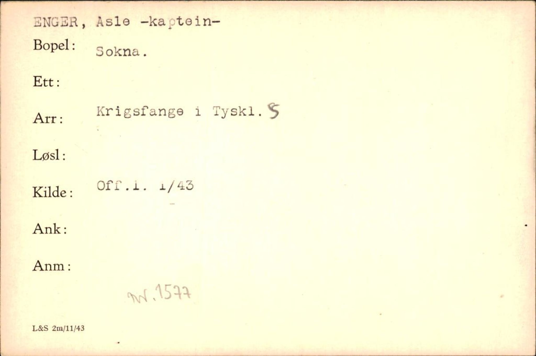 Forsvaret, Forsvarets krigshistoriske avdeling, AV/RA-RAFA-2017/Y/Yf/L0200: II-C-11-2102  -  Norske krigsfanger i Tyskland, 1940-1945, p. 233