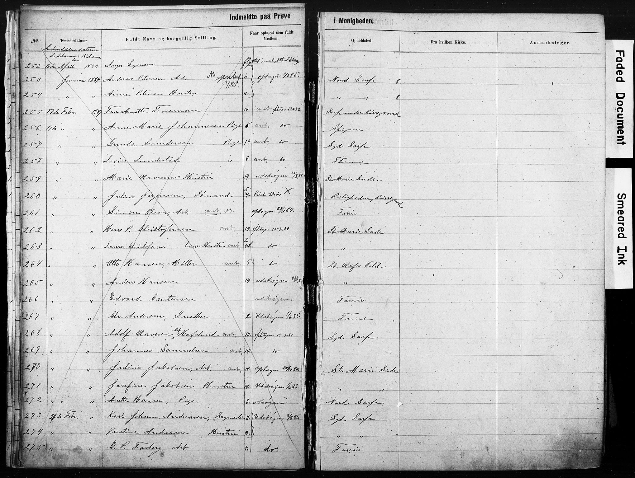 Sarpsborg metodistkirke, AV/SAO-PAO-0233/A/L0003: Dissenter register no. 3, 1856-1893