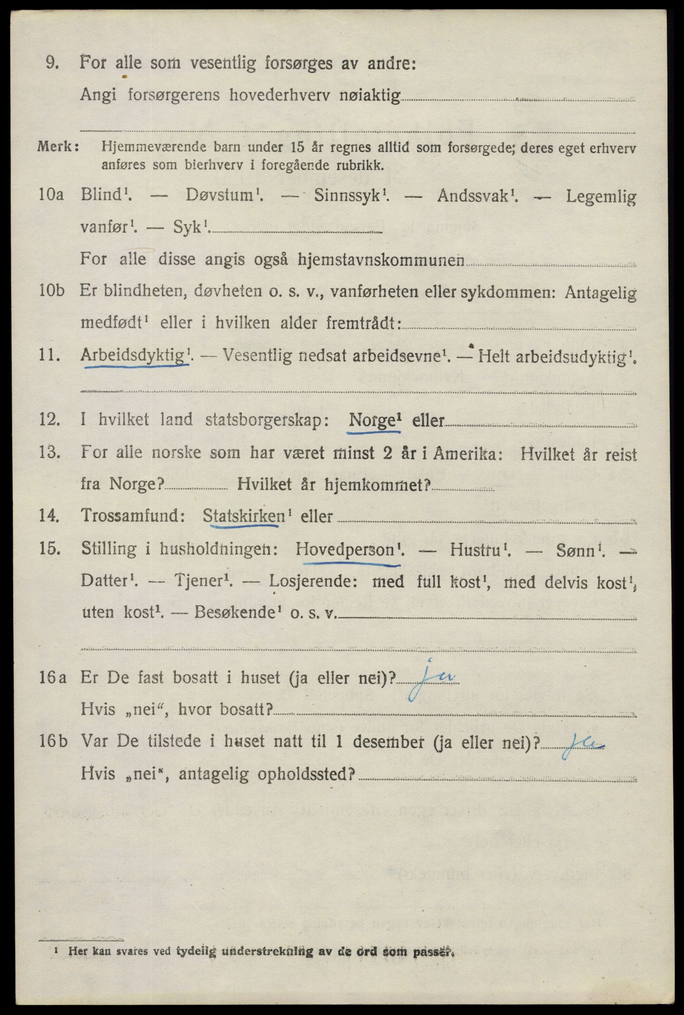 SAO, 1920 census for Spydeberg, 1920, p. 4066