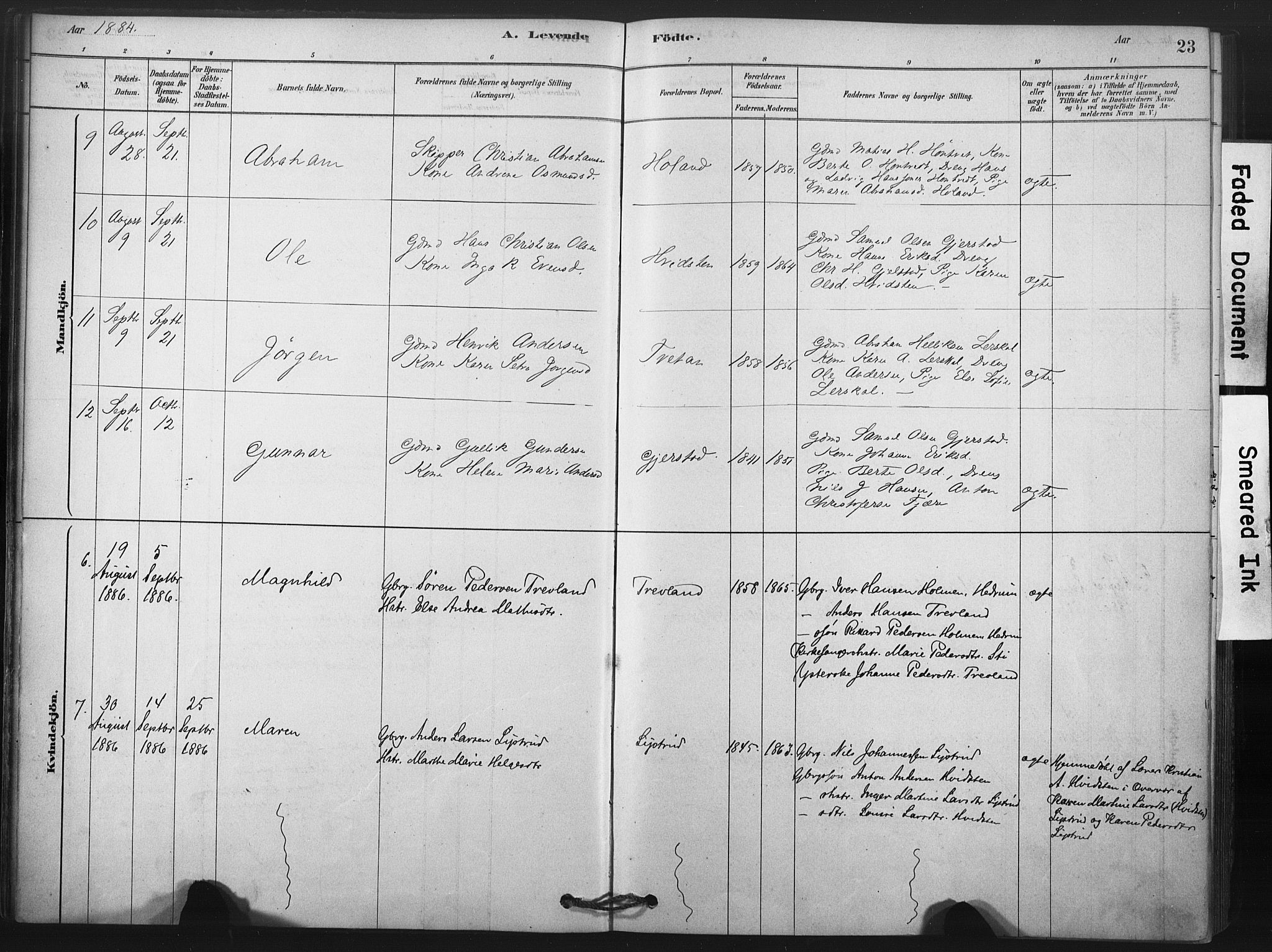 Andebu kirkebøker, AV/SAKO-A-336/F/Fc/L0001: Parish register (official) no. III 1, 1878-1902, p. 23