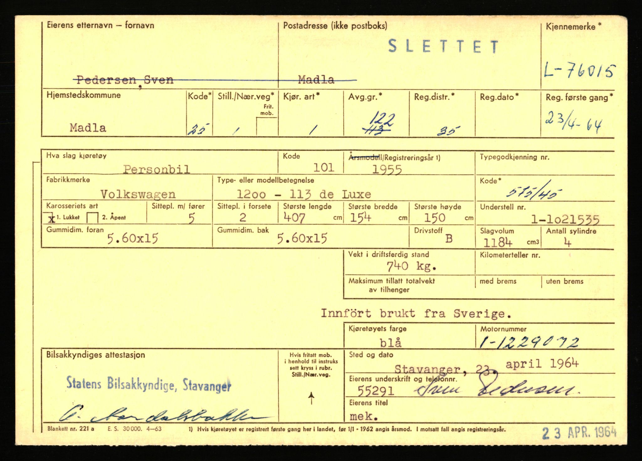 Stavanger trafikkstasjon, AV/SAST-A-101942/0/F/L0068: L-75000 - L-76799, 1930-1971, p. 1245